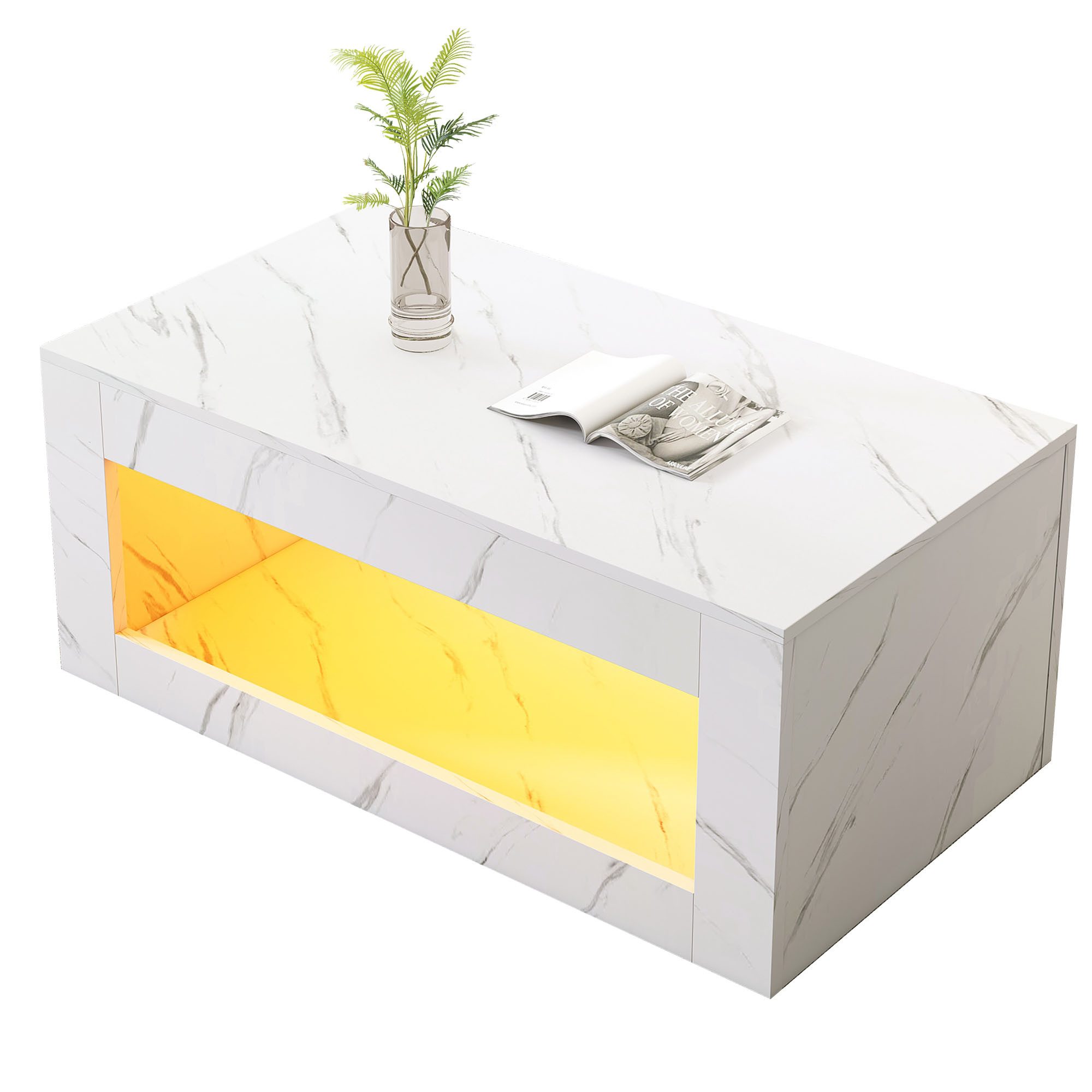 Couchtisch Couchtisch,Couchtische,Sofatisch,Großer Kaffetisch mit Marmordruck