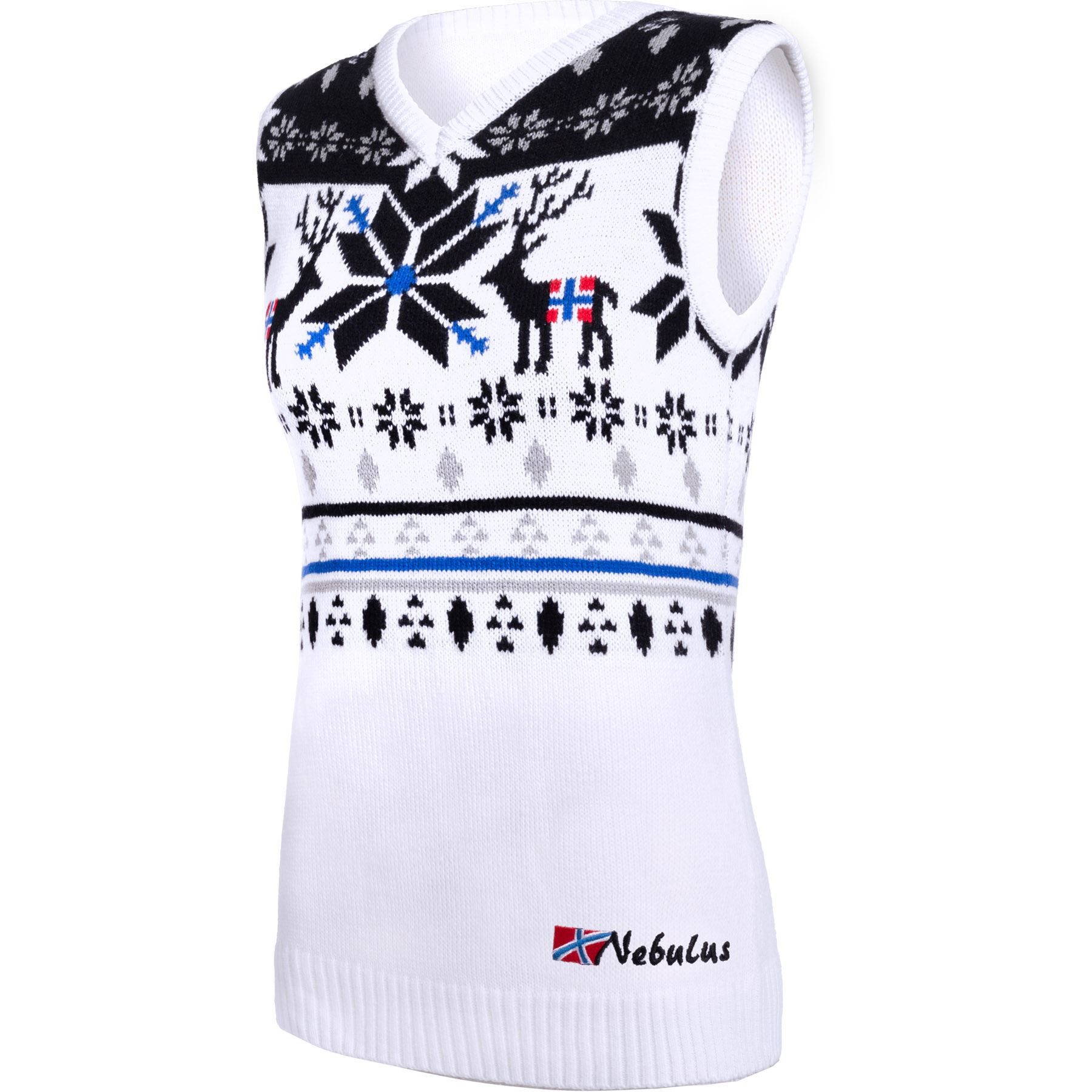 Nebulus Pullover & Shorts SLEEVER, P6305 - Damen, weiß-schwarz, S/36