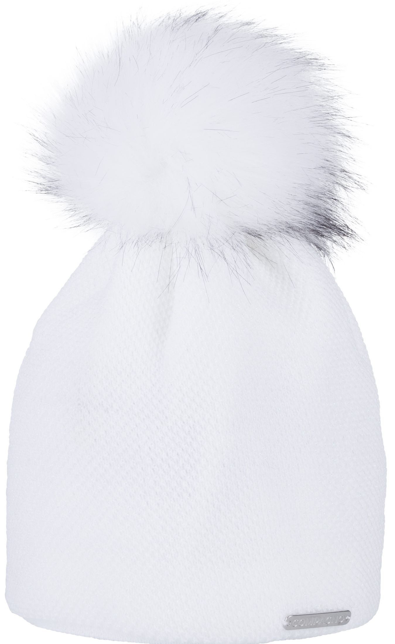 compagno Bommelmütze (1-St) Bommelmütze Wintermütze Damen Pailetten Fleecefutter Beanie