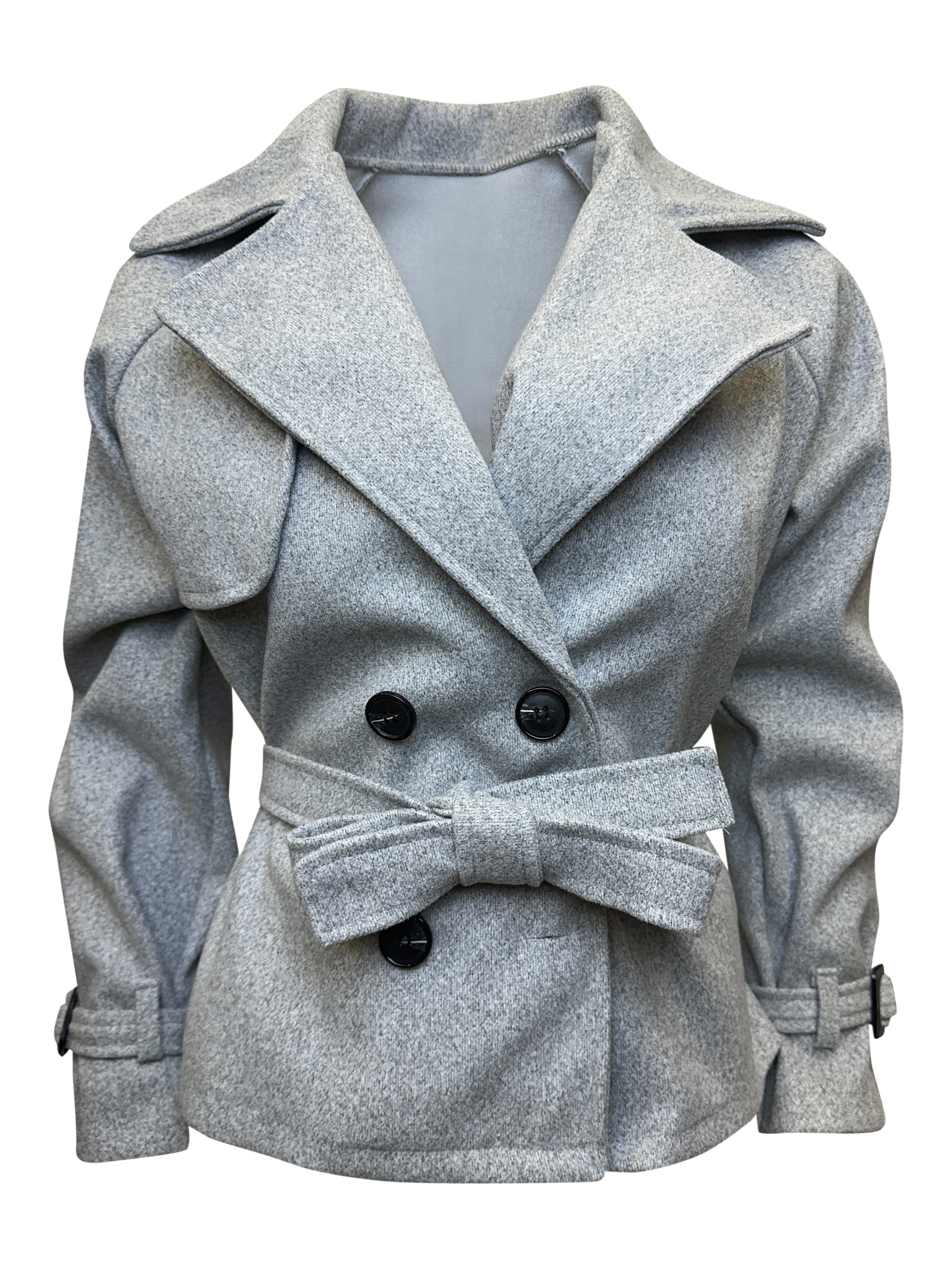 Worldclassca Trenchcoat Worldclassca Kurzer Doppelreihiger TRENCHCOAT günstig online kaufen