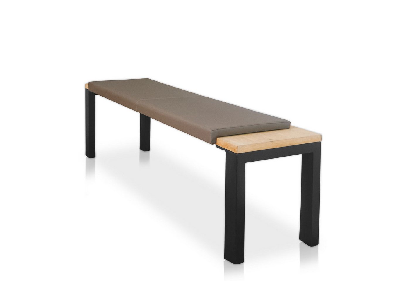 Lycce Bankauflage XXL Klemmkissen, Bankauflage, Sitzkissen für Sitzbank, viele Farben, (1 St), verrutscht nicht, 150cm breit, hochwertiger Kunstlederbezug