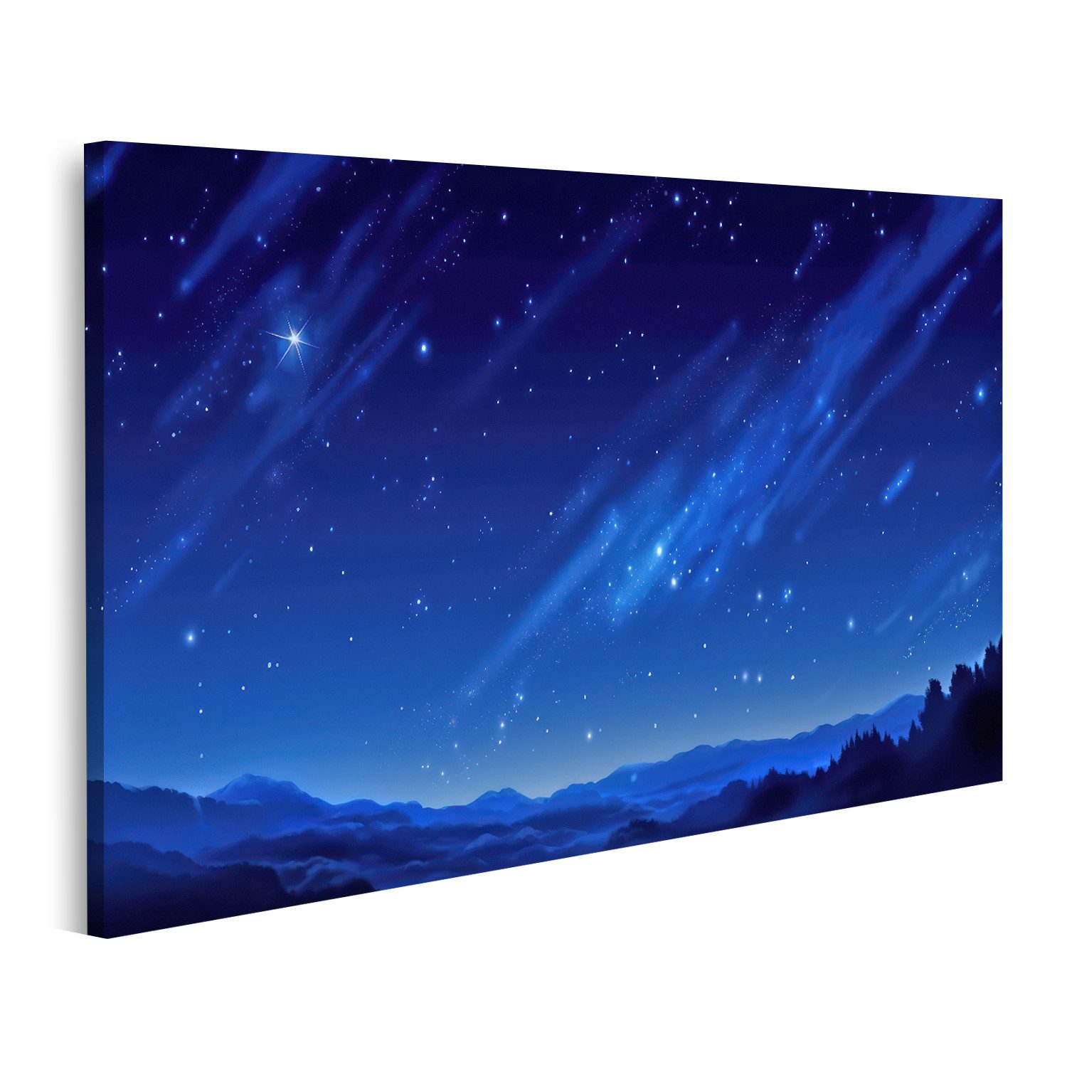 islandburner Leinwandbild Sternenhimmel Fantasy Style Schönes Bild Bilder