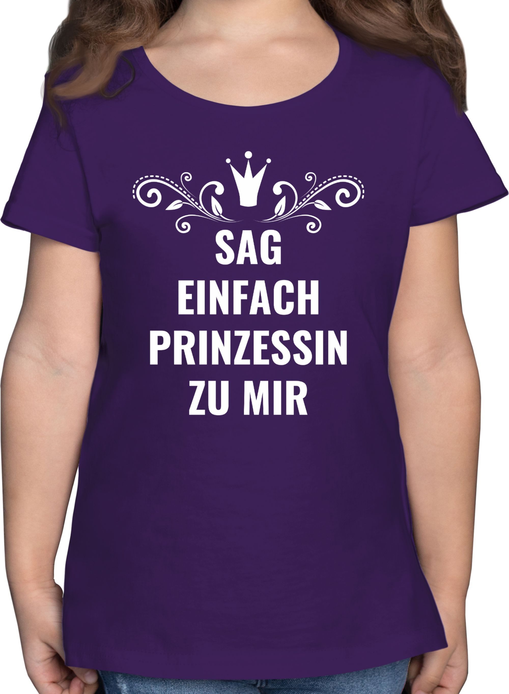 Shirtracer TShirt Sag einfach Prinzessin zu mir Statement Sprüche Kinder