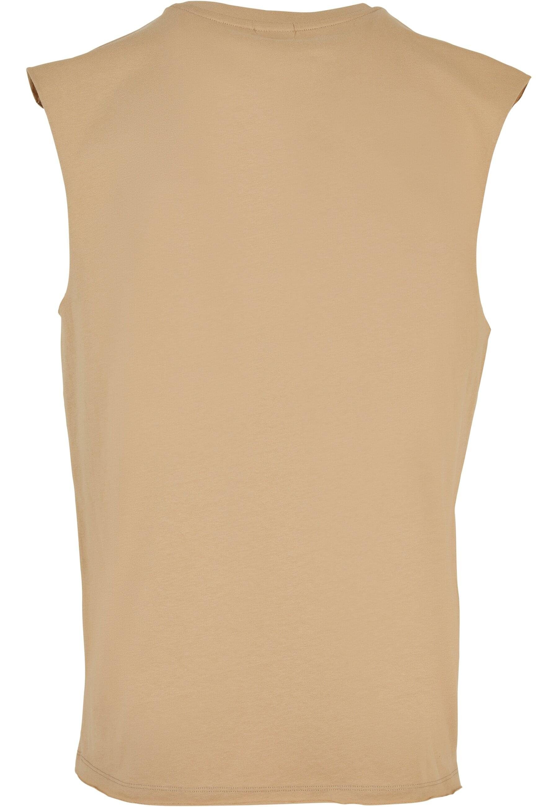 URBAN CLASSICS T-Shirt Herren (1-tlg) unionbeige Open Tee Sleeveless Edge