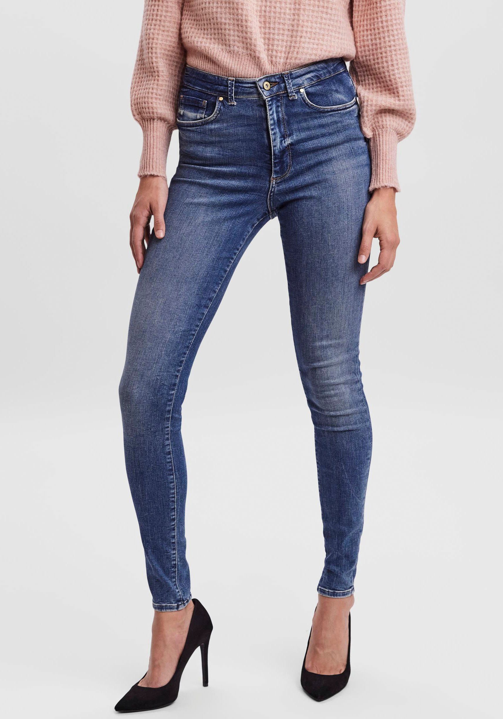 Vero Moda High-waist-Jeans VMSOPHIA HR SKINNY JEANS RI372 NOOS medium blue denim