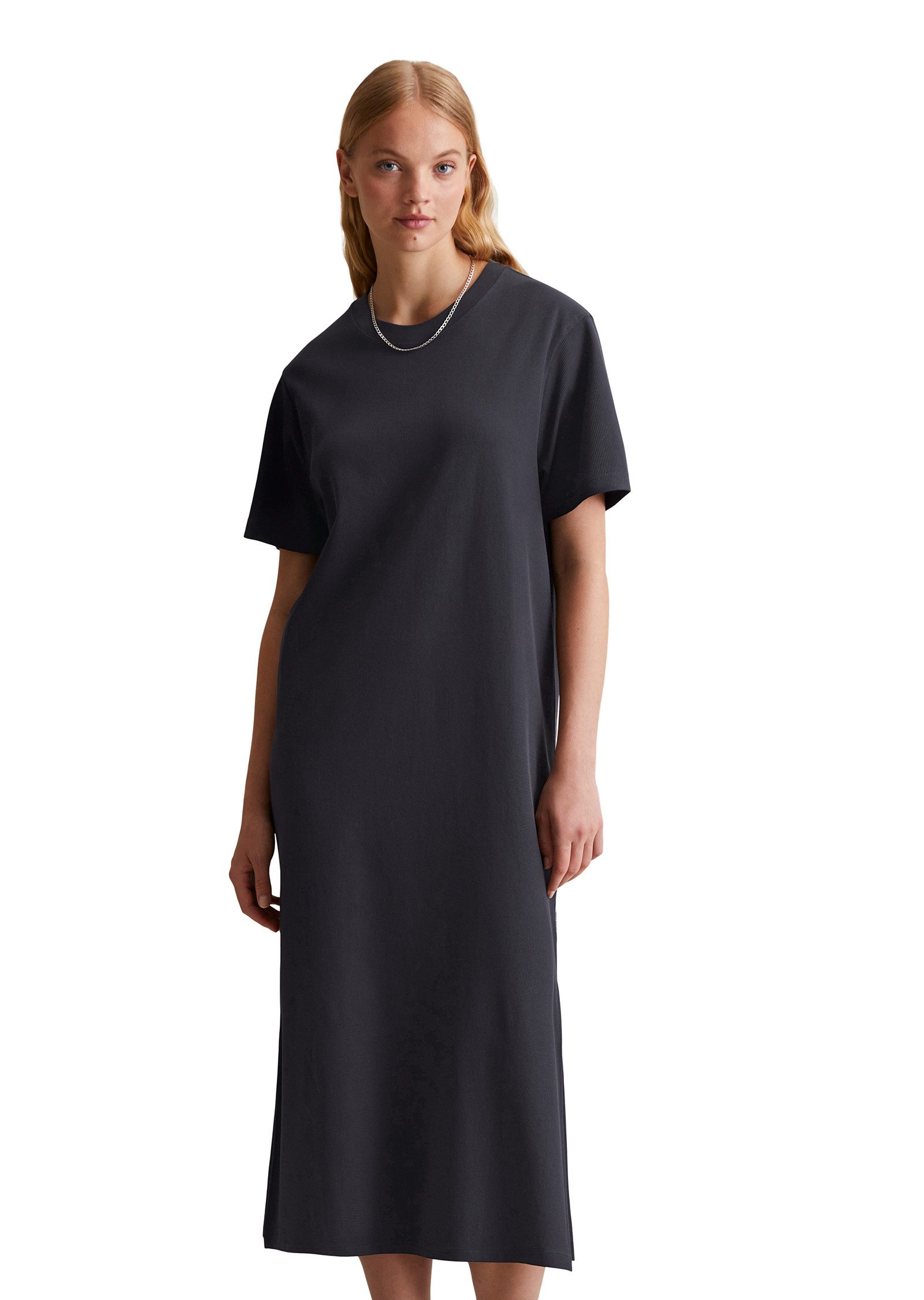 Marc O'Polo DENIM Jerseykleid aus gerippter Bio-Baumwolle