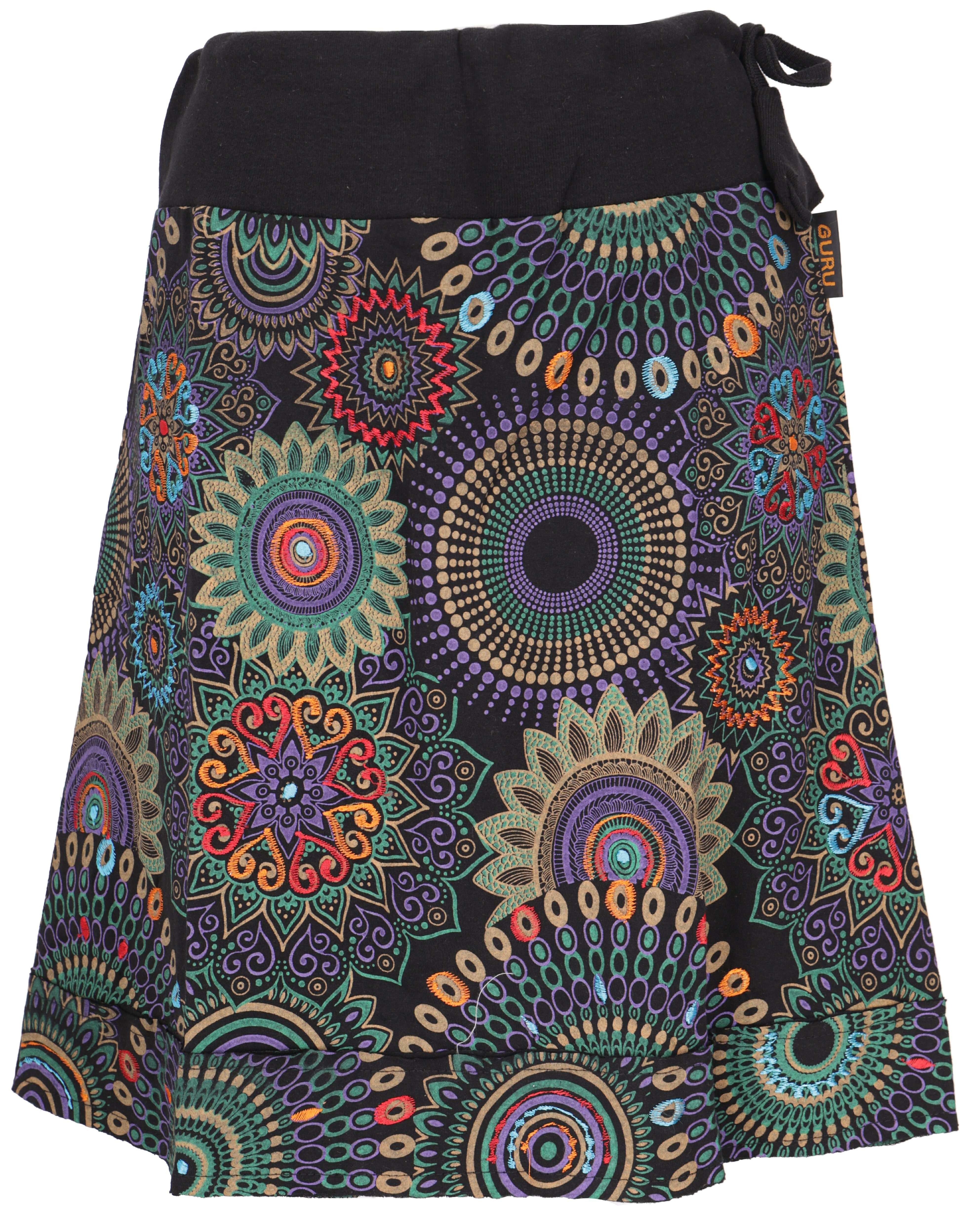 Guru-Shop Minirock Bestickter Minirock, Boho chic günstig online kaufen