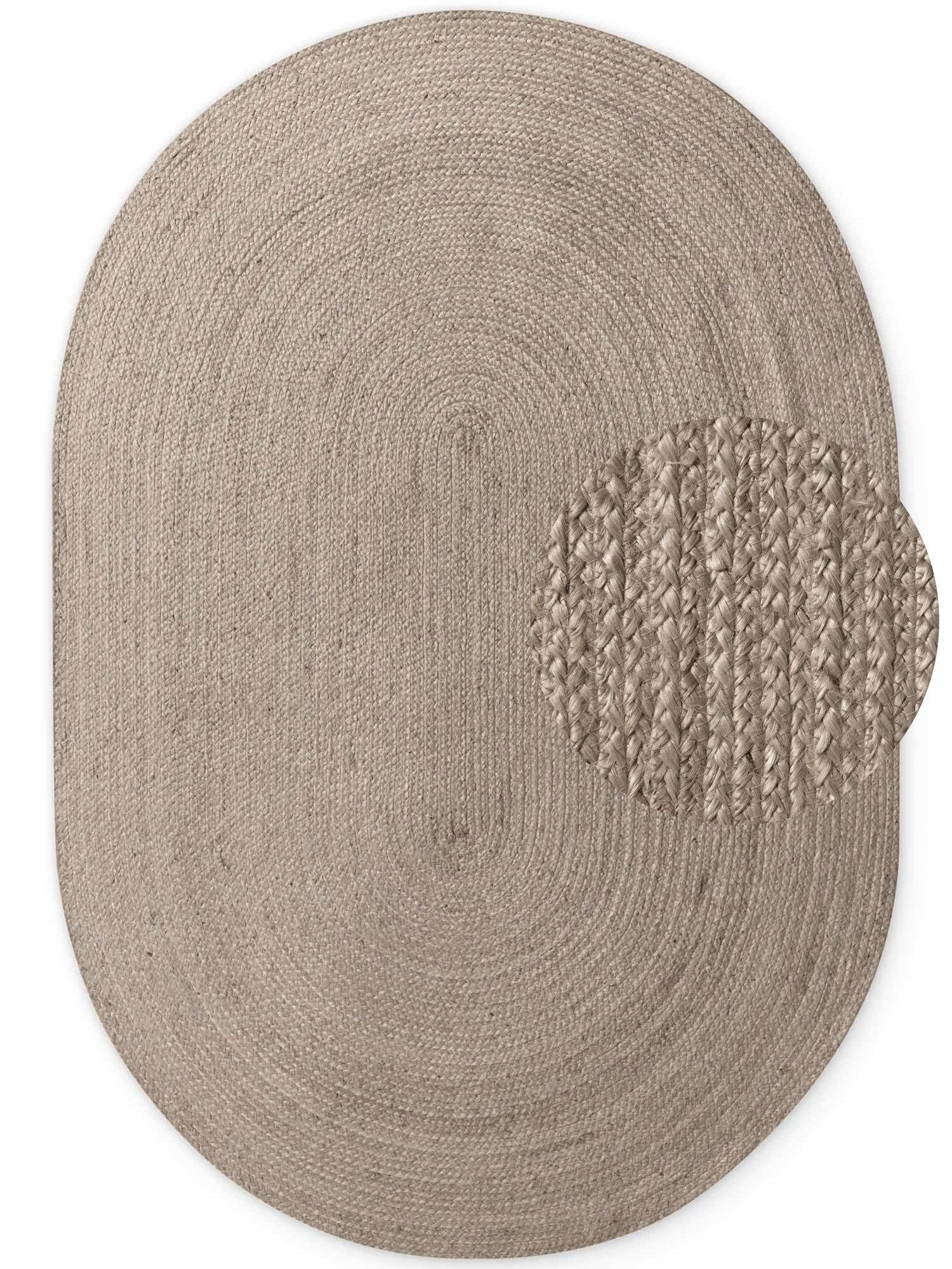 HANSE Home Teppich Rangpur Juteteppich, in rund und oval, oval, Höhe: 10 mm, handgewebt, 100% Jute, Natur, Wohnzimmer, Flur, Boho, Skandi