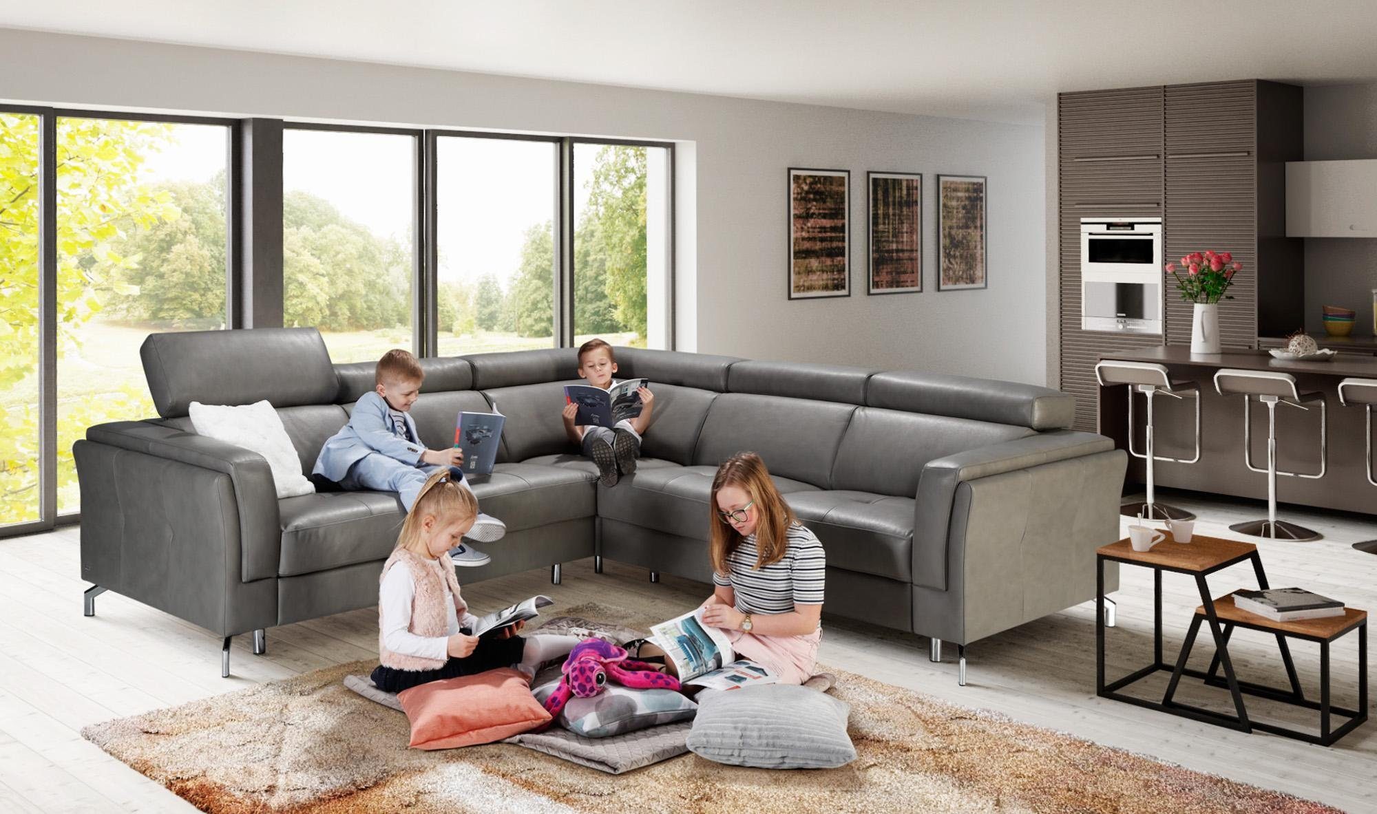 JVmoebel Ecksofa, Heim Kino Sofa Couch Polster Couchen Sofas Eck