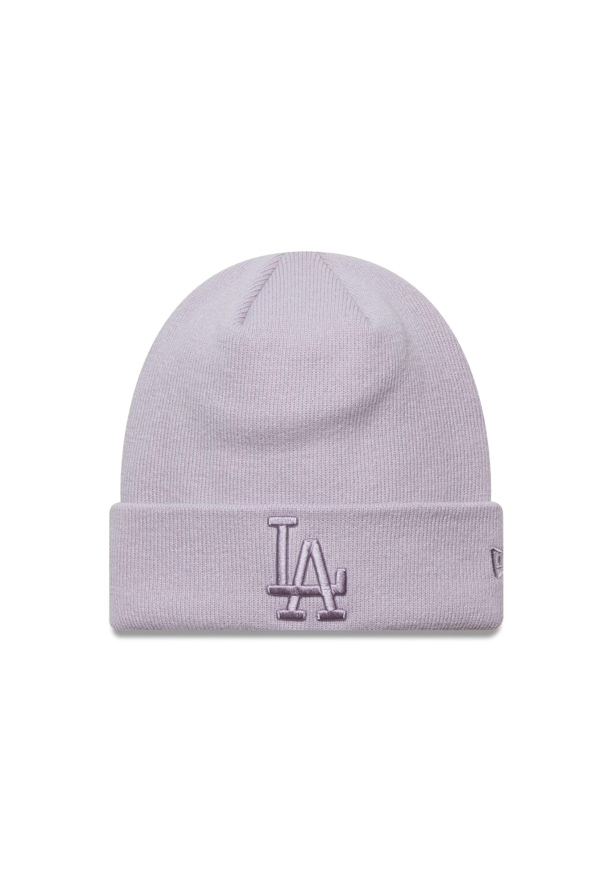 Bommelmütze Los Angeles Dodgers Women League Essential Beanie New Era MLB Flieder