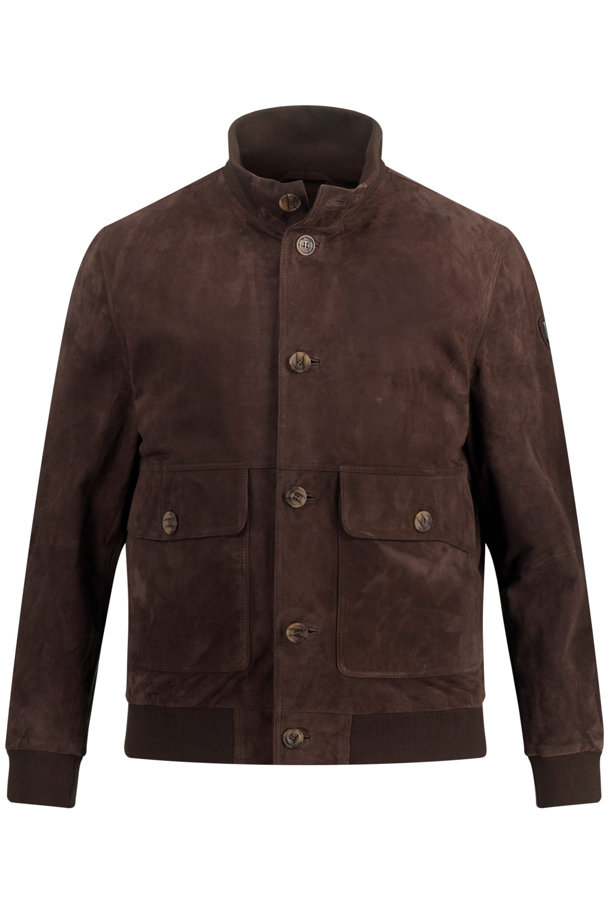 JP1880 Lederjacke JP1880 Lederjacke Veloursleder Stehkragen günstig online kaufen