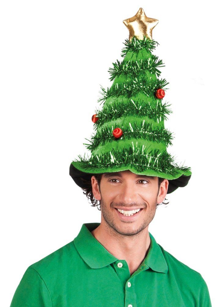 Karneval-Klamotten Kostüm Weihnachstmütze geschmückter Weihnachtsbaum Hut, Hut Weihnachten für Weihnachtsfeier