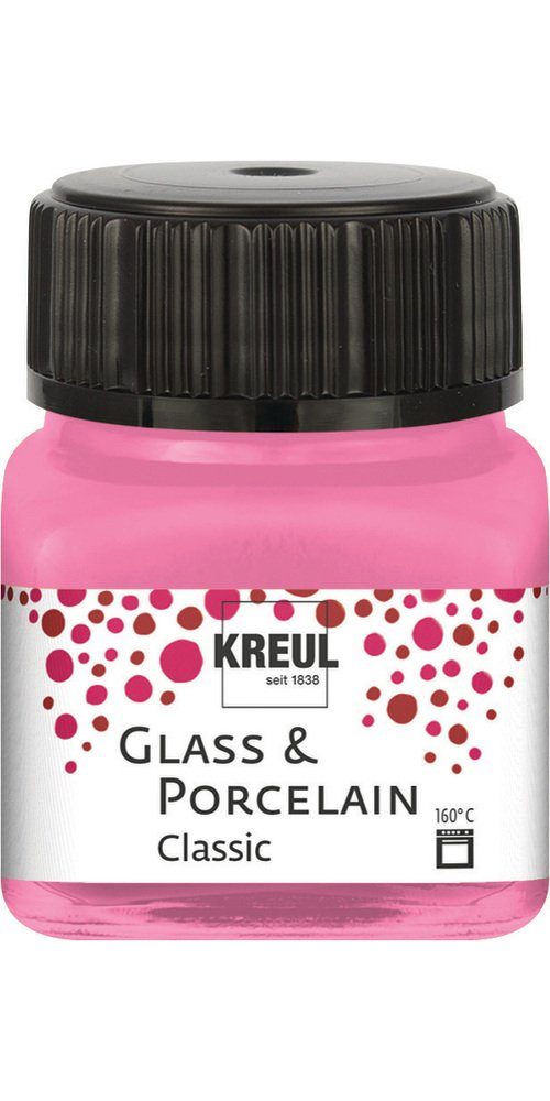 Kreul Bastelfarbe Glass & Porcelain Classic, 20 ml Rosa