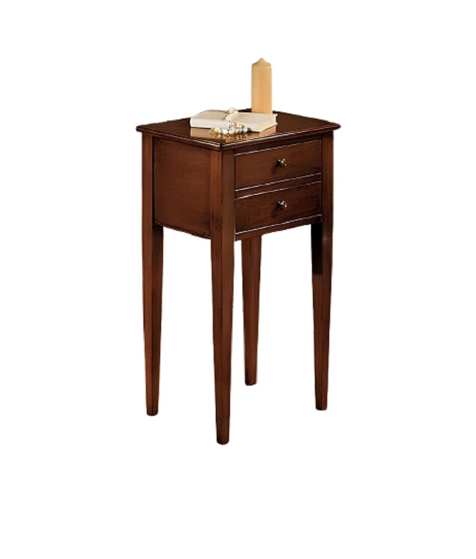 Xlmoebel Beistelltisch Elegante Telefonkonsole aus echtem Holz in luxuriösem Design (1-St., Telefontisch), Hergestellt in Europa