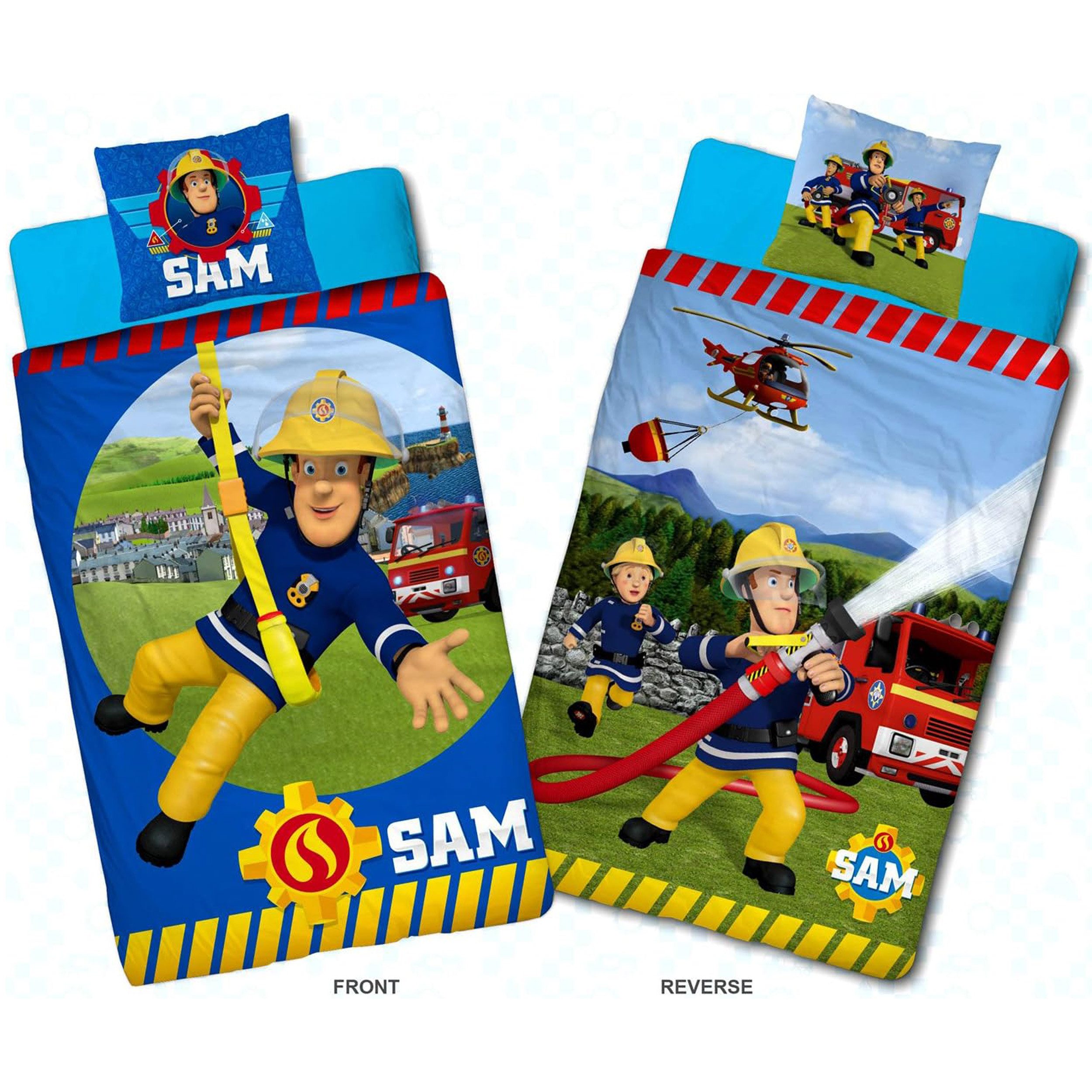 BERONAGE Kinderbettwäsche Feuerwehrmann Sam Bettwäsche Alarm günstig online kaufen