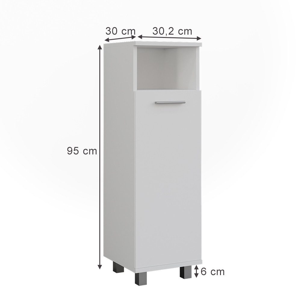 Vicco Midischrank Ilias, Weiß, 30.2 x günstig online kaufen