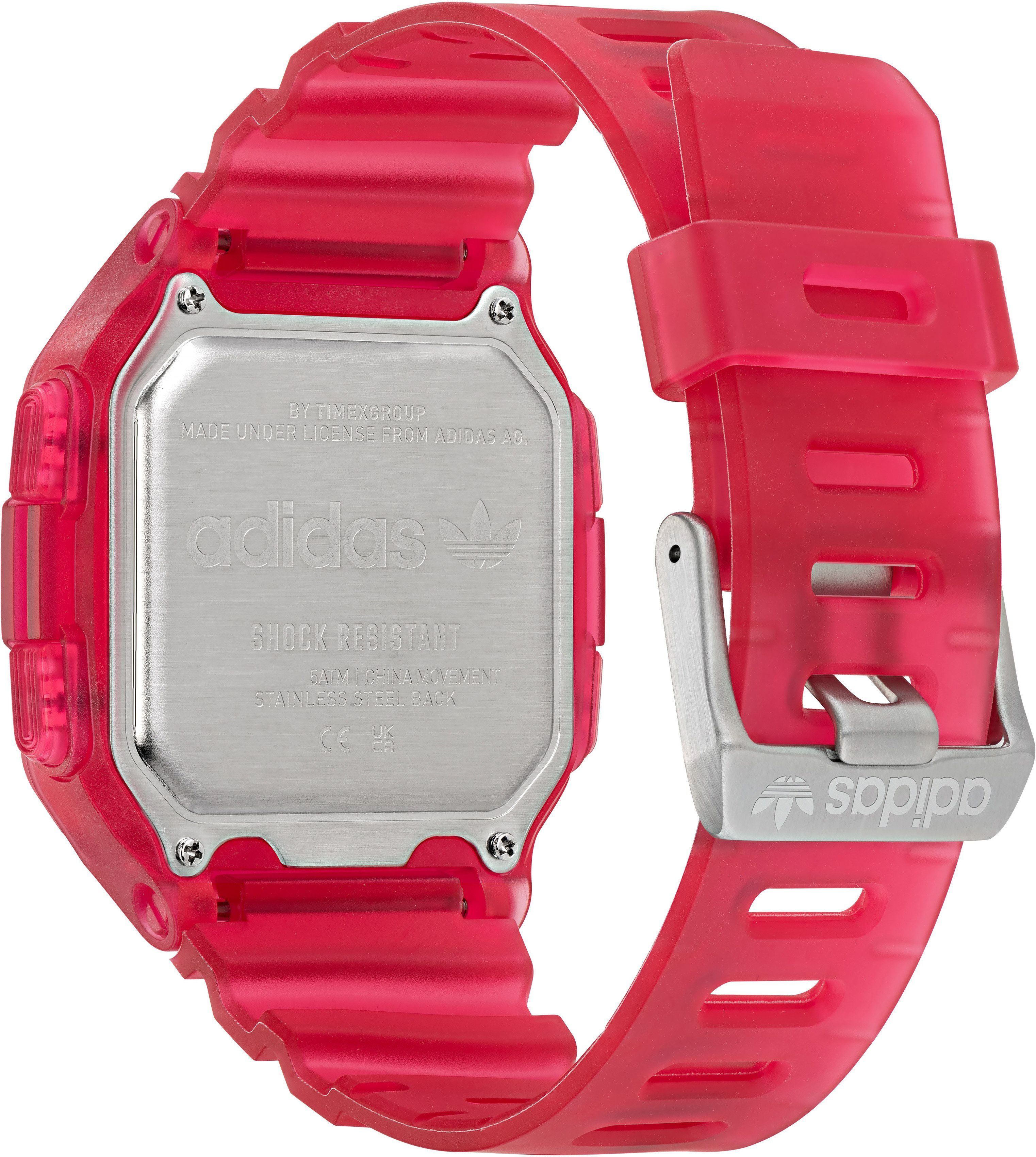 ONE adidas DIGITAL AOST220522I GMT, / Pink Digitaluhr Originals Orange