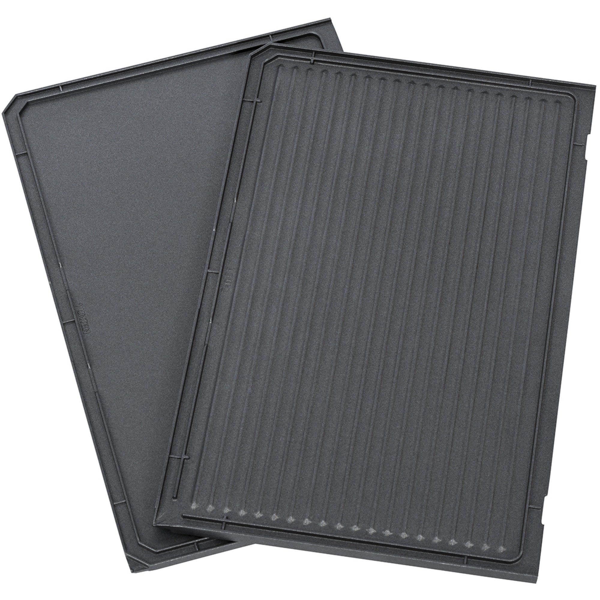 Steba Geschirr-Set Steba Grillplatte unten, geriffelt / glatt, (für, Druckguss