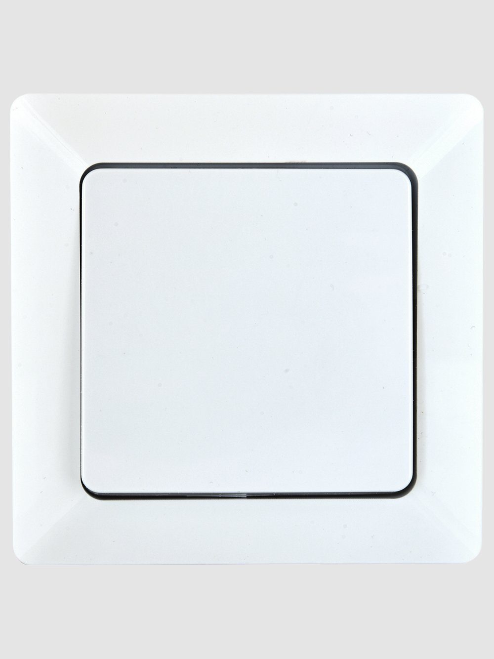 HEITECH Lichtschalter Unterputztaster in Weiß Taster 250 V AC, 10 A, IP20 inkl. Rahmen (1-St)
