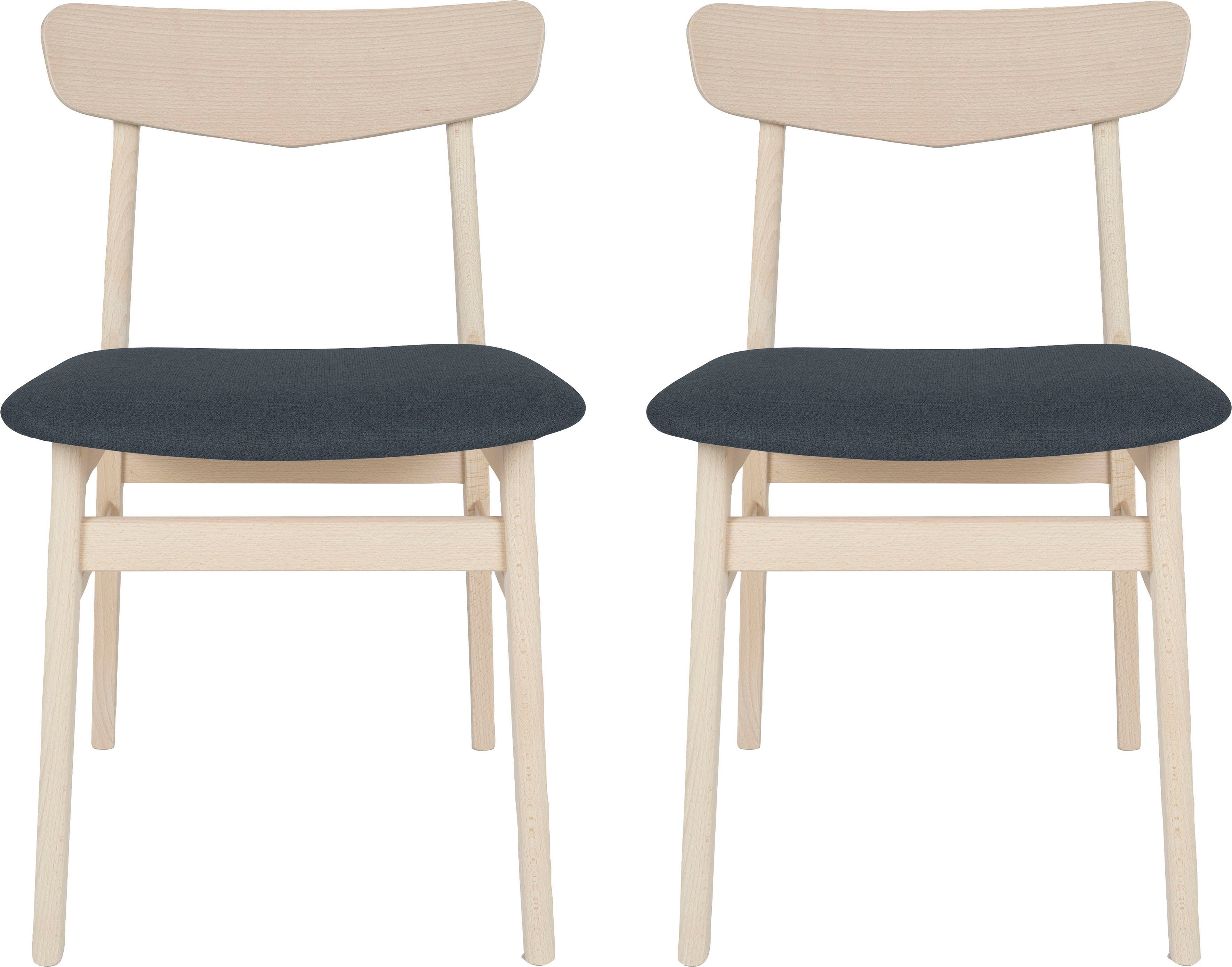 Hammel Furniture Esszimmerstuhl Findahl by Hammel Mosbøl (2 St), (Set, 2/4 Stk), Massivholz, gepolsterte Sitzfläche, versch. Farben