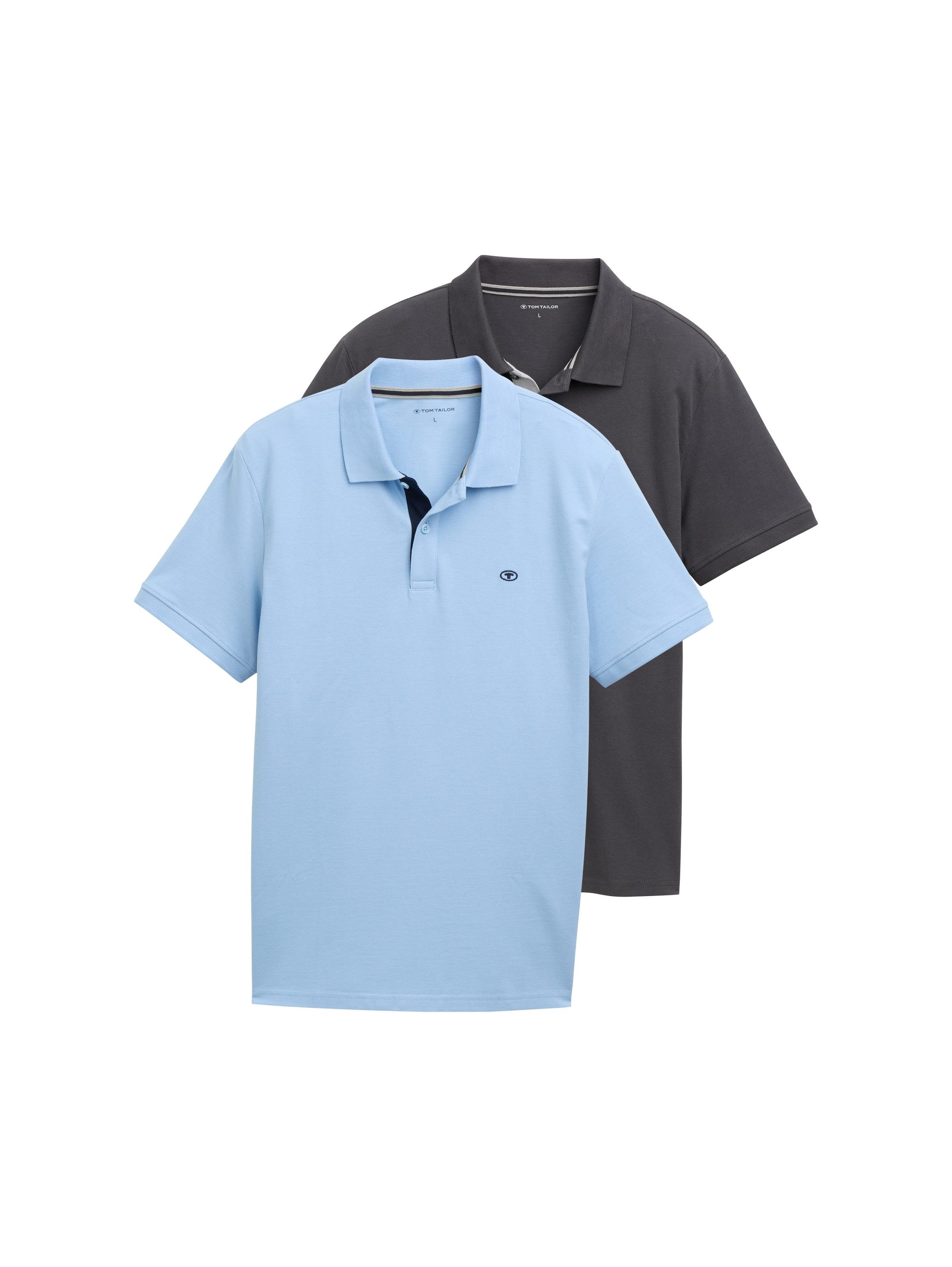 TOM TAILOR Poloshirt (Packung, 2-tlg) im Doppelpack günstig online kaufen
