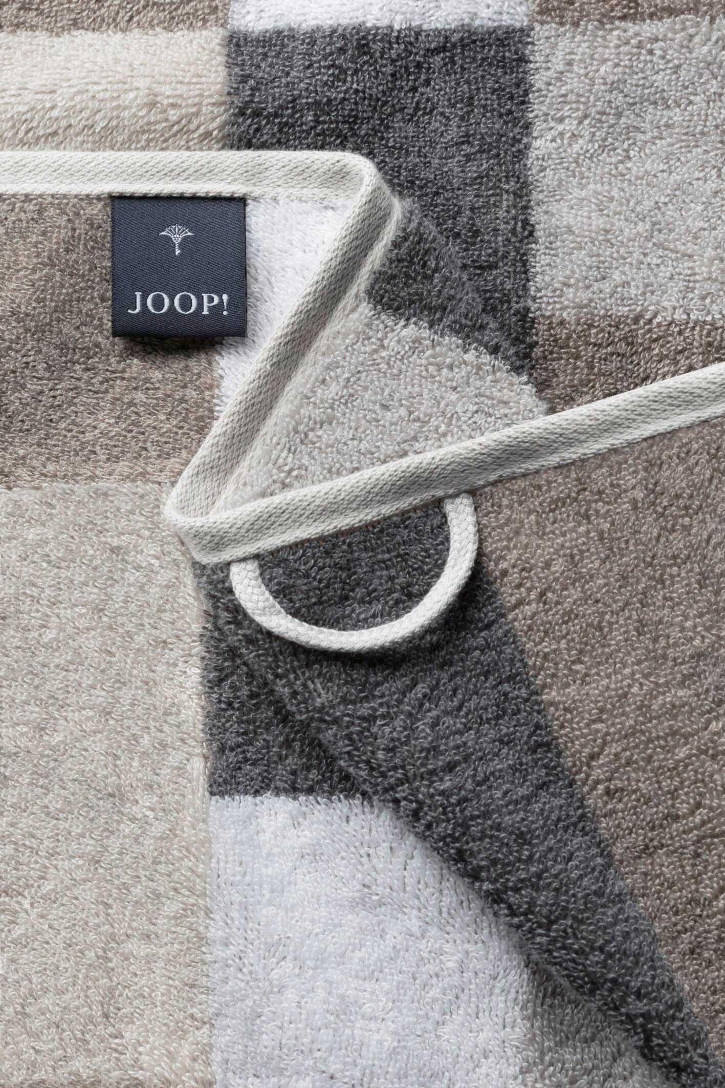 Joop! Handtücher JOOP! LIVING - (2-St) INFINITY MOSAIC Handtuch-Set, Textil Sand