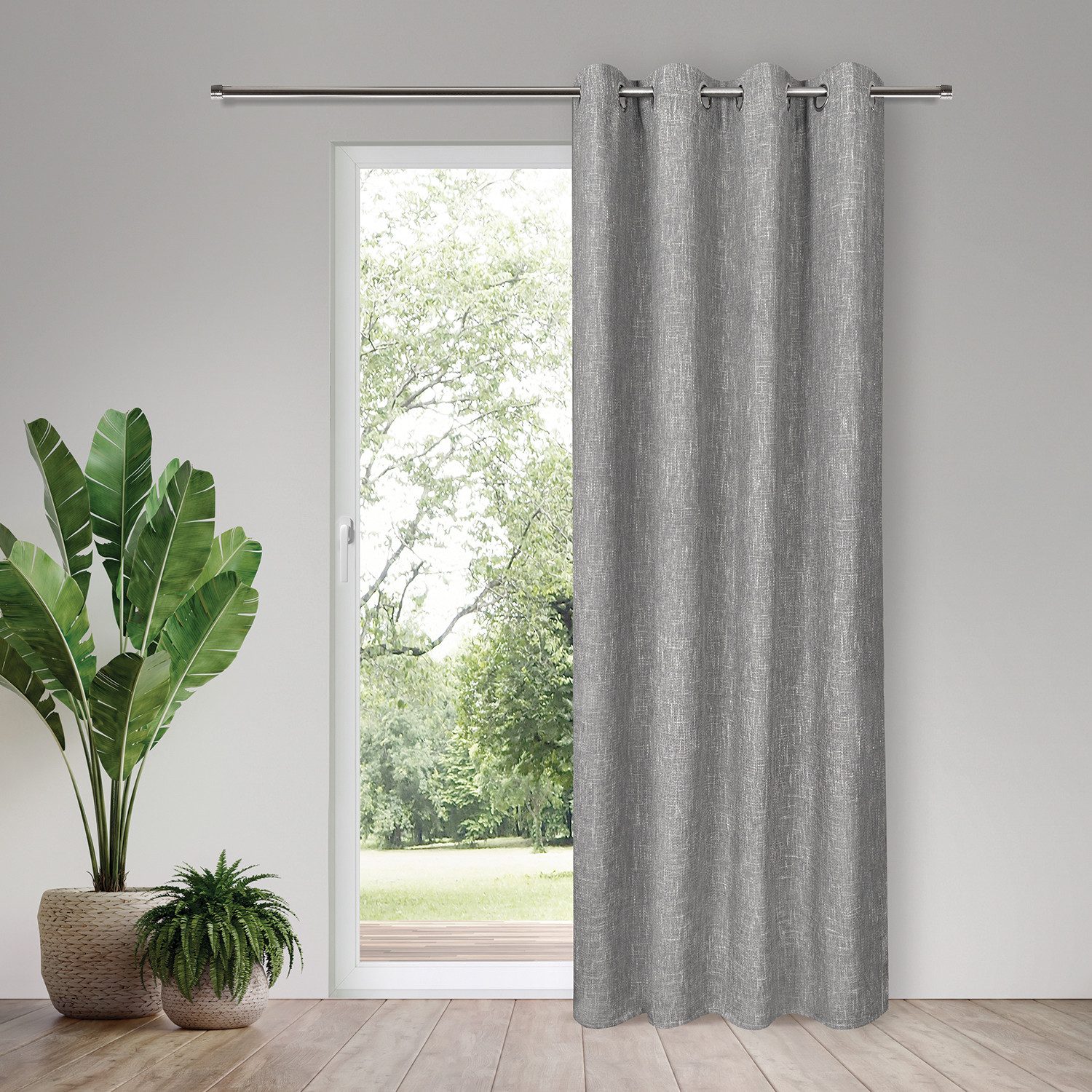 Gerster Vorhang Karima (1 St), Ösen, blickdicht, SB-Ösenschal "Karima"