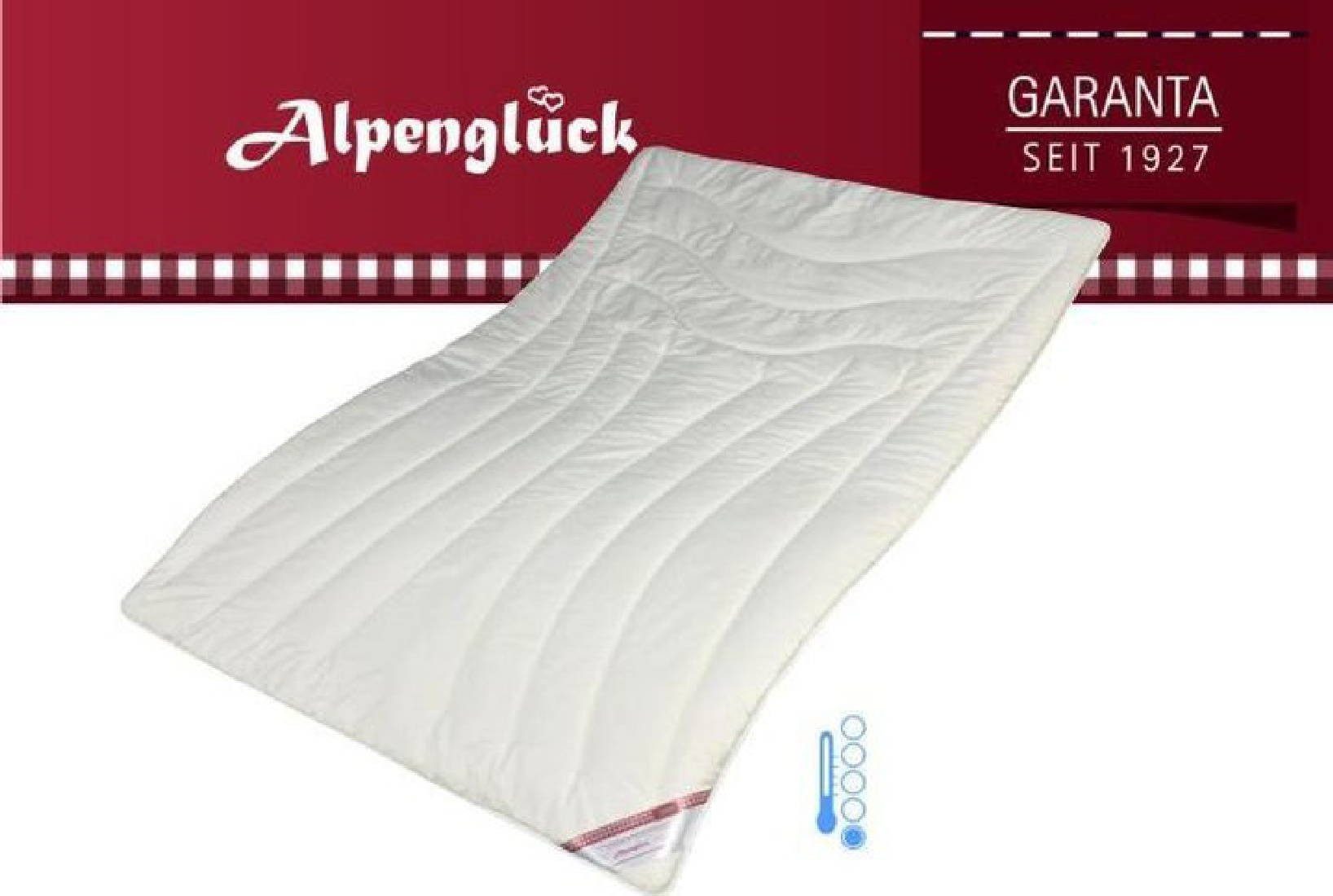 Garanta Naturhaarbettdecke Alpenglück, Füllung: 100% Schafschurwolle mit Zirbenholzspänen, Kontrolliert biologische Tierhaltung