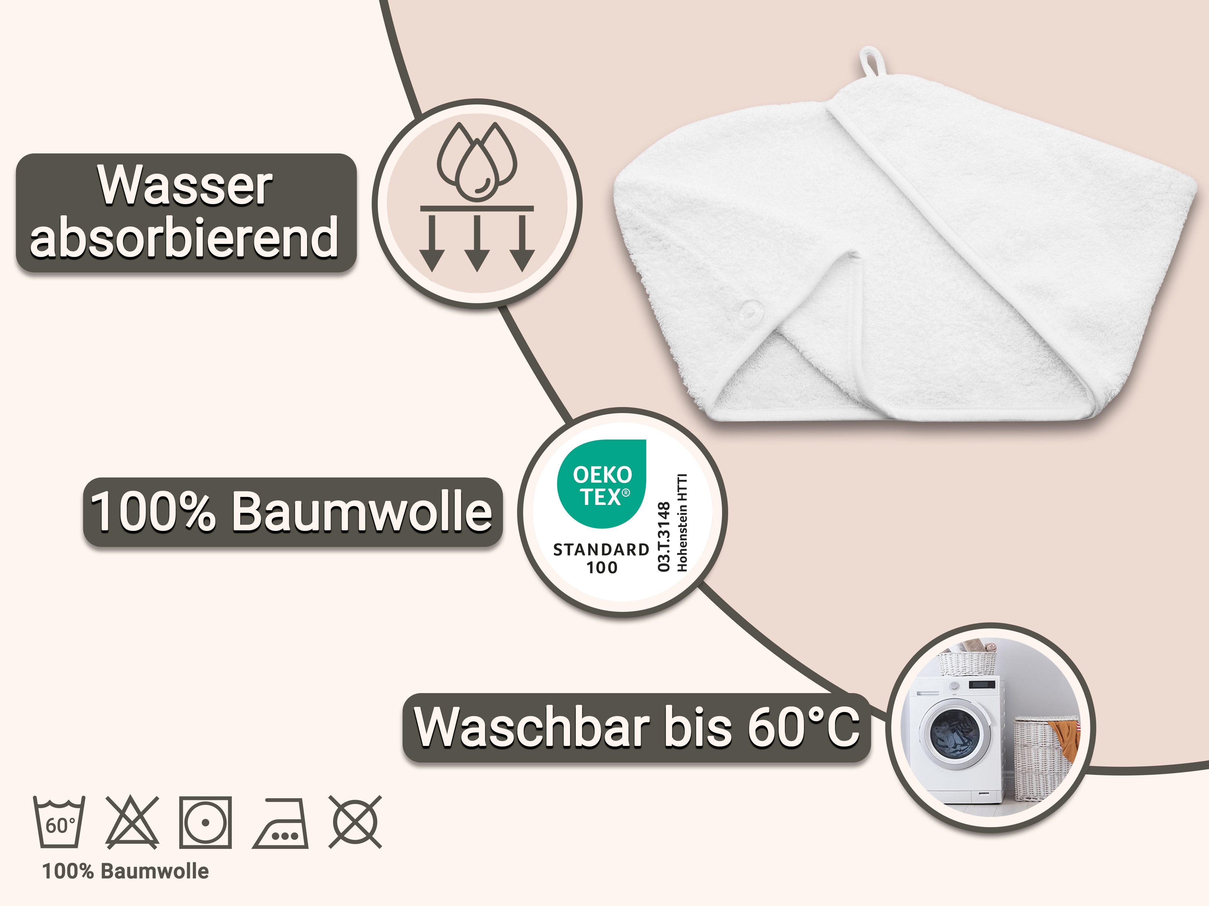 ZOLLNER Turban-Handtuch, Walkfrottier (1-St), 23 x günstig online kaufen