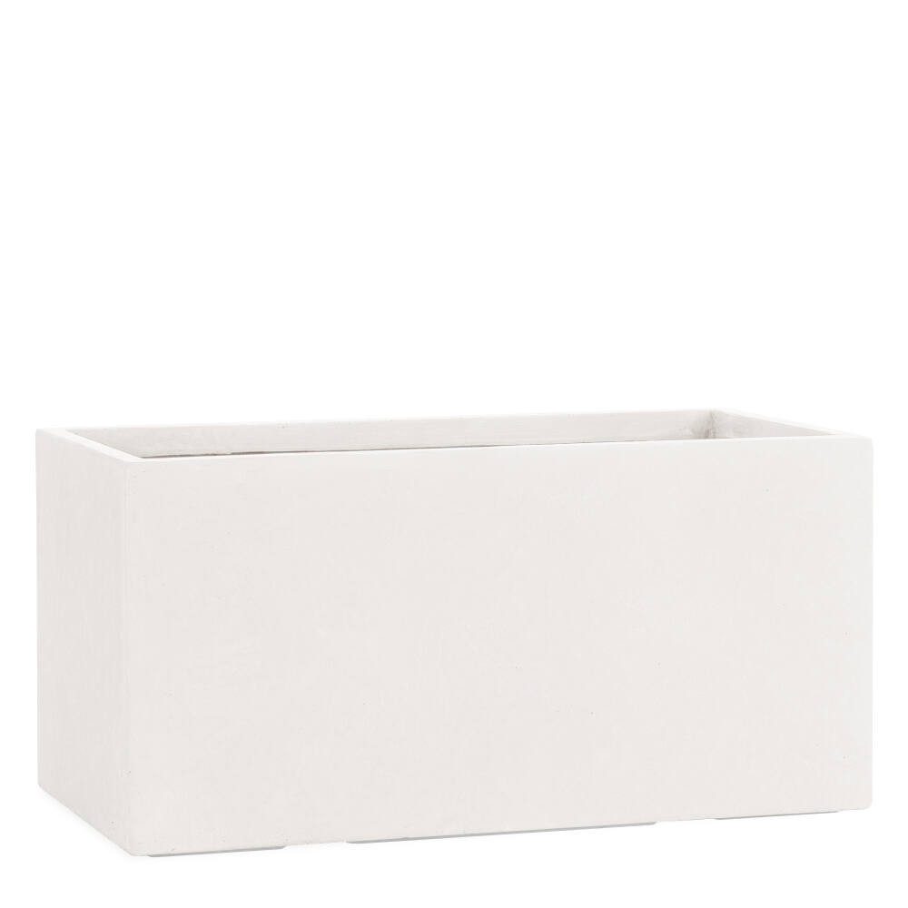 Pflanzwerk® Pflanzkübel TUB Premium Fiberglas Blumenkübel Frostbeständig mit Lotus-Effekt, Fiberglas - Handgefertigt - Rechteckig - Frostbeständig