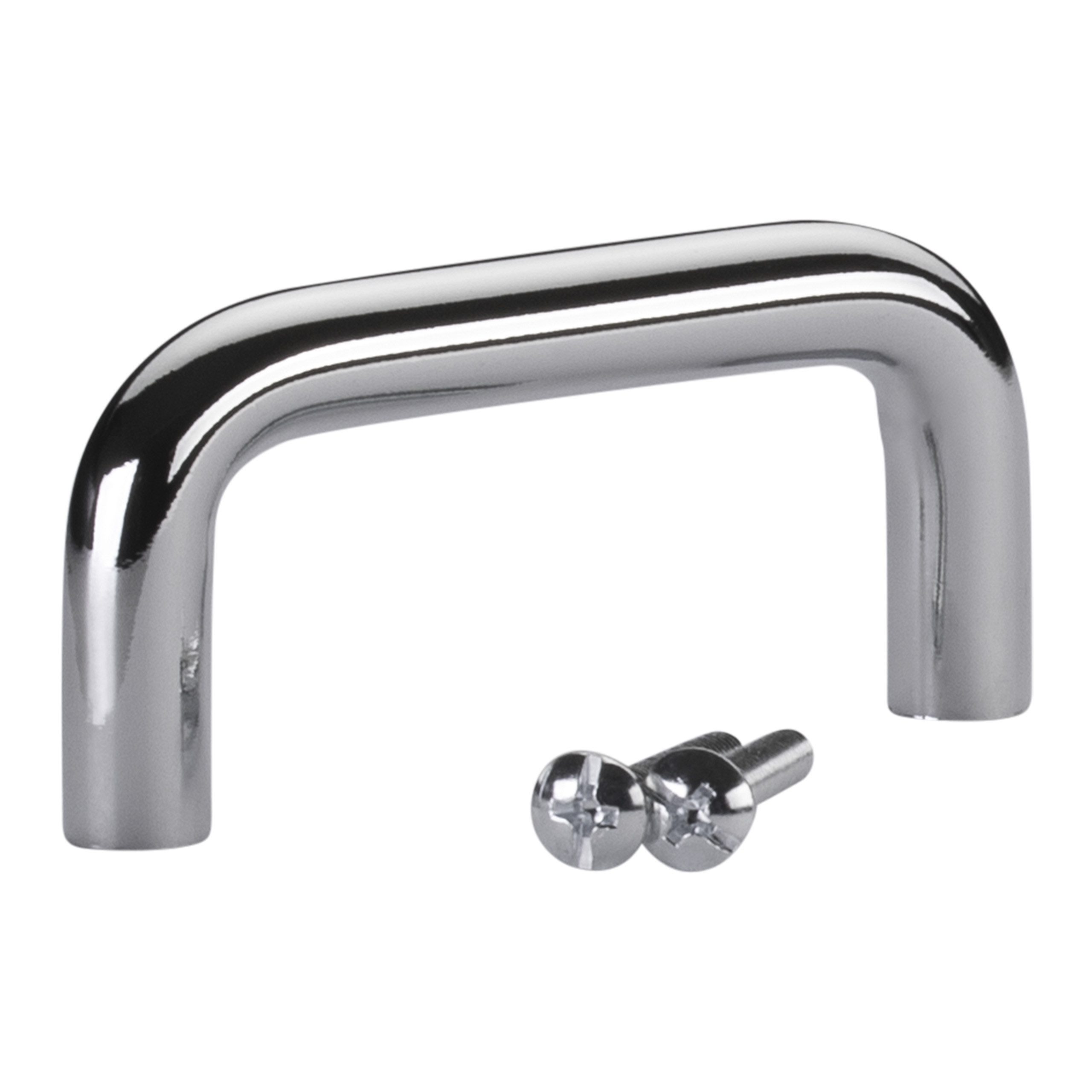 SO-TECH® Möbelgriff Bügelgriff BG03, Durchmesser 10 mm, Lochabstände 64-320 mm, Chrom poliert, Lochabstand 64 mm - inkl. Schrauben