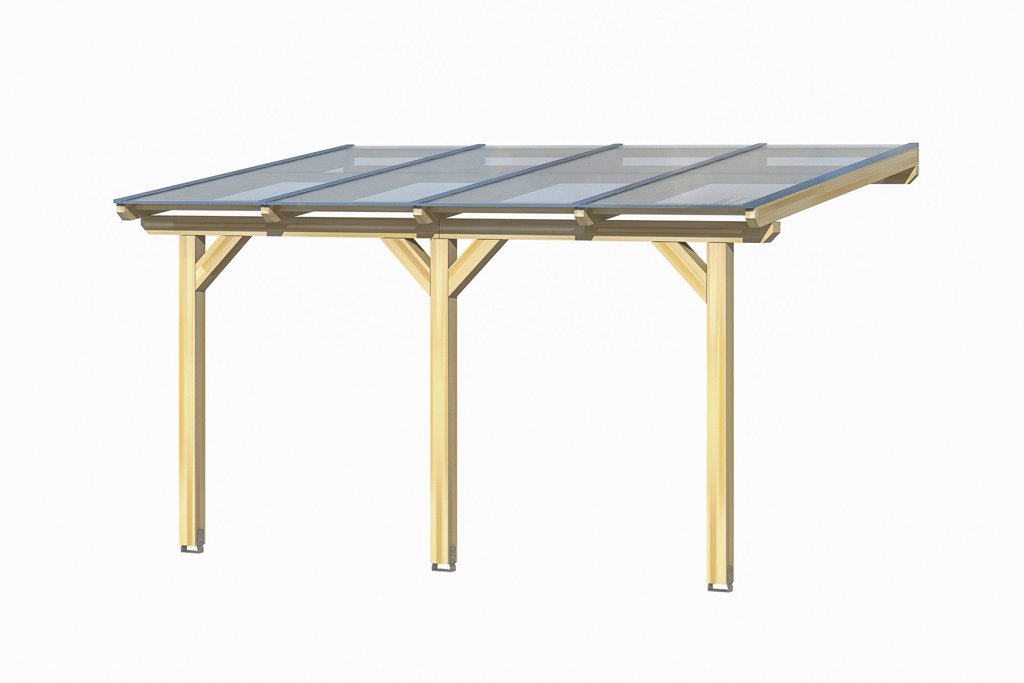 Skanholz Terrassendach Bormio, BxT: 434x300 cm, Bedachung Doppelstegplatten