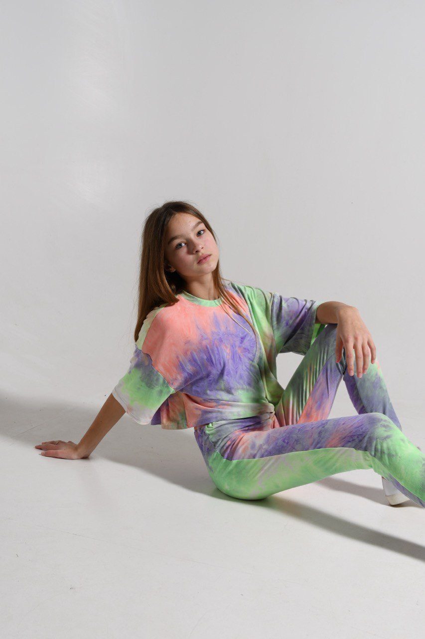 LEMONI Highwaist Leggings Leichte Batik-Leggings für günstig online kaufen