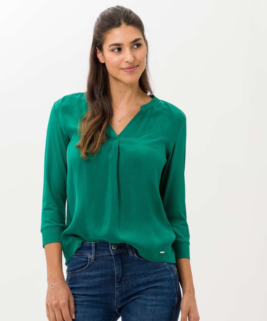 Brax Sweatshirt Style CLARISSA dunkelgrün