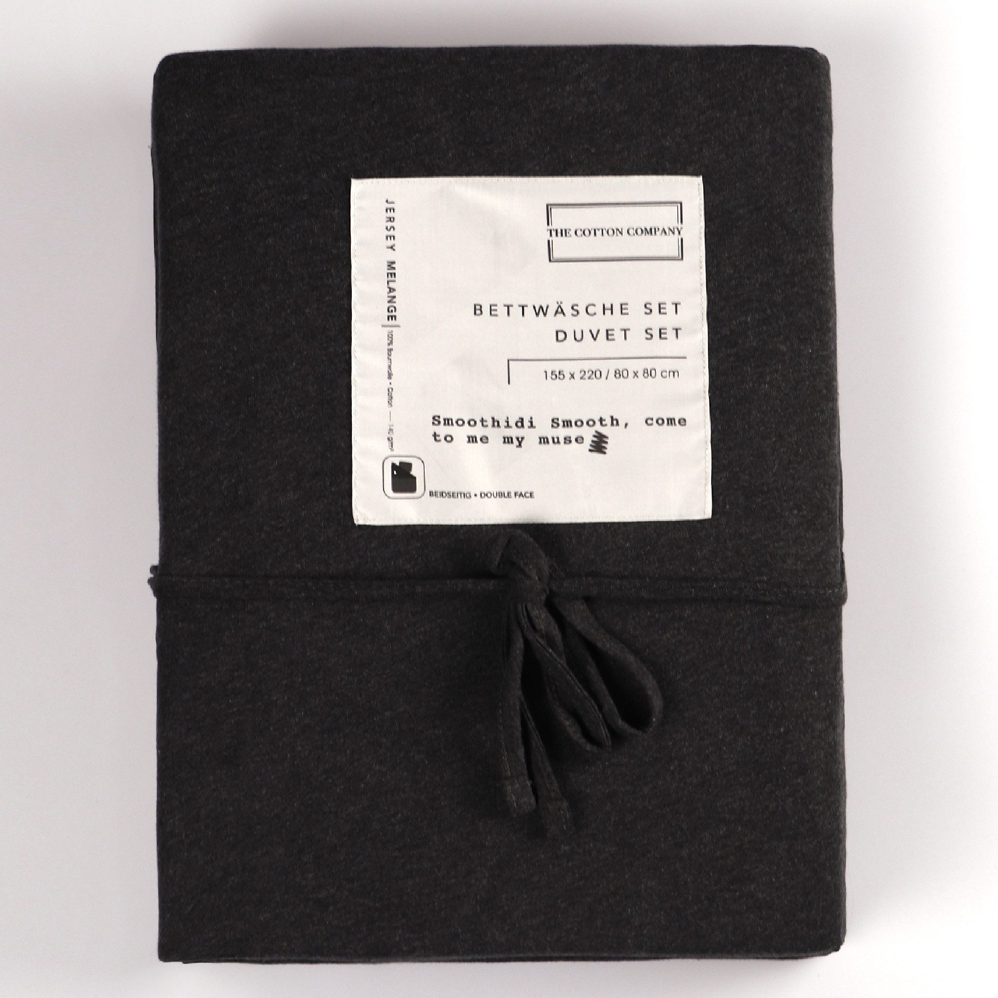 Sansibar Sylt Bettwäsche SANSIBAR Bettwäsche SMOTHIDI Jersey BL 155x220 cm grau Bettbezug