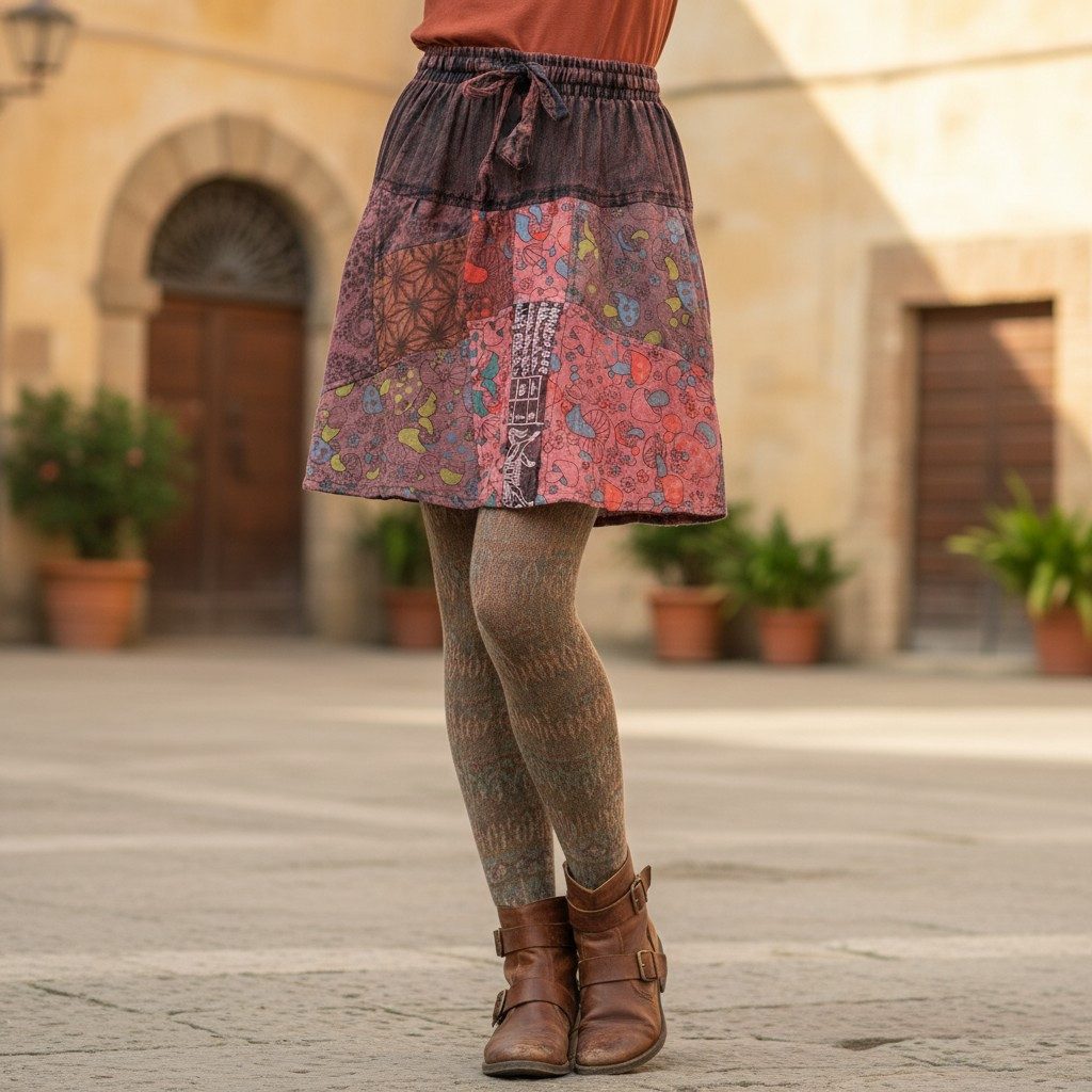 Guru-Shop Minirock Goa Patchwork Minirock, Boho Unikat Minirock -.. alterna günstig online kaufen