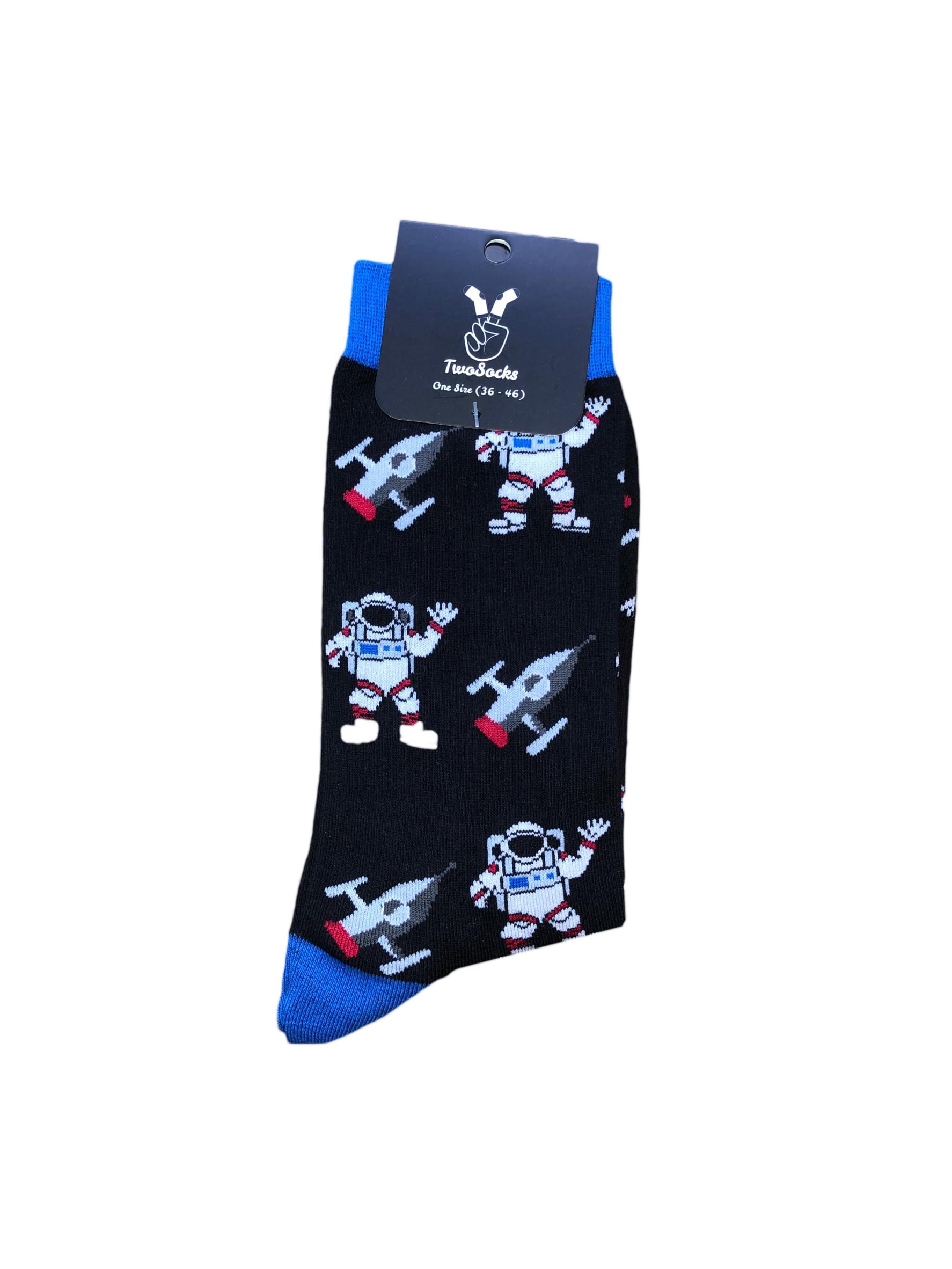 TwoSocks Freizeitsocken Astronaut Socken lustige Socken Damen & Herren, Einheitsgröße