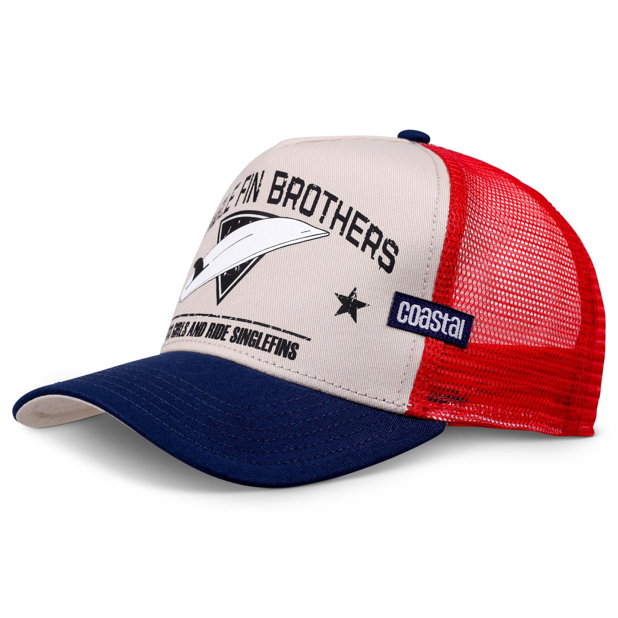 Coastal Trucker Cap COASTAL HFT Single Fin Brothers White (Basecap, Meshcap günstig online kaufen