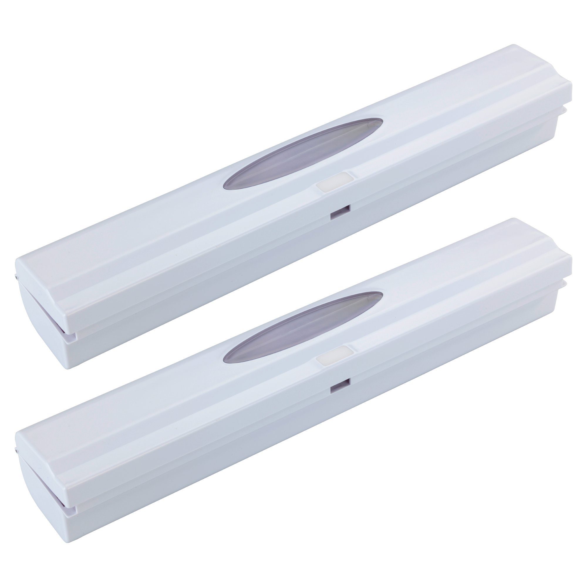 Basera® Folienspender Folienschneider Press & Cut Weiß, 2er Set