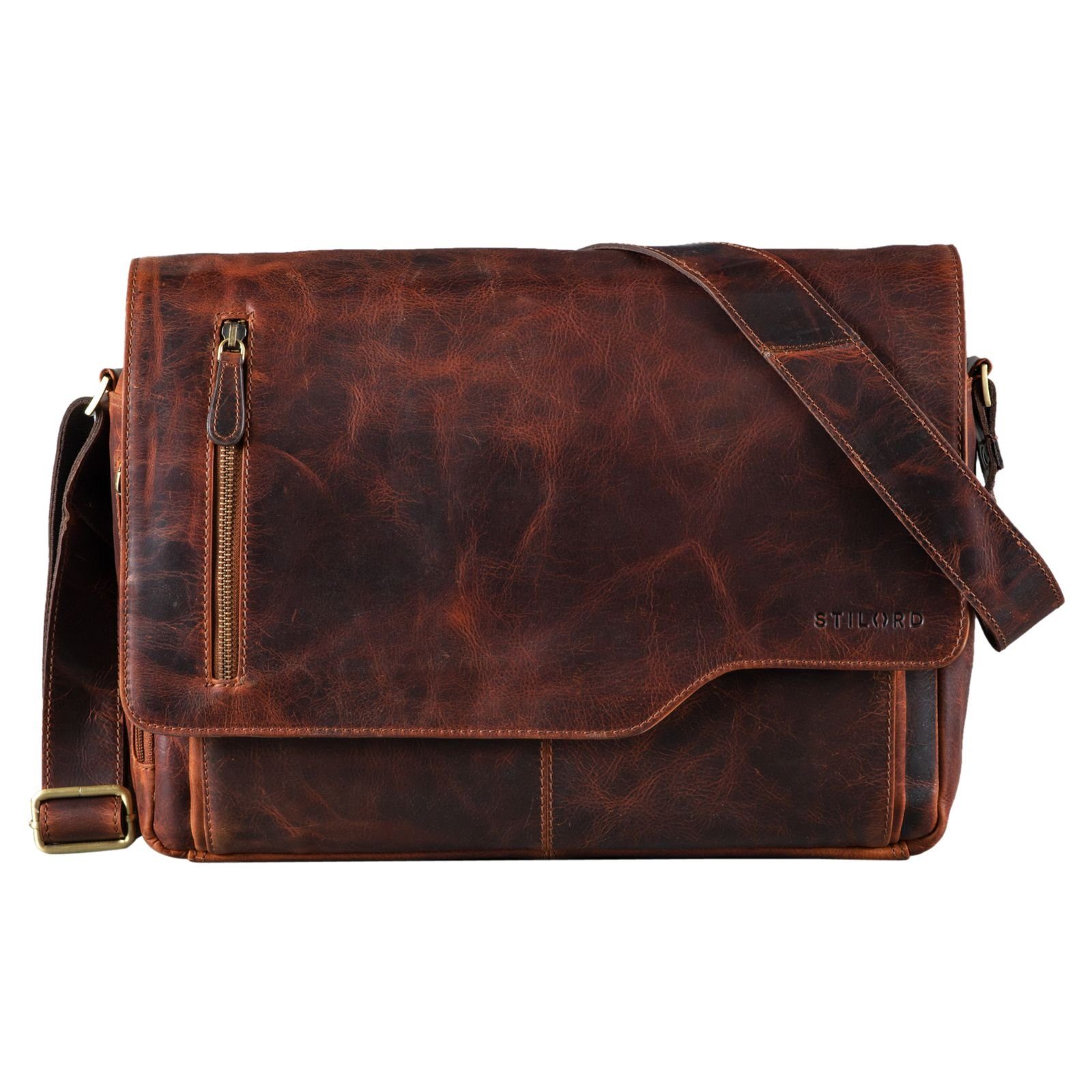 STILORD Laptoptasche "Marlon" Ledertasche Herren Business