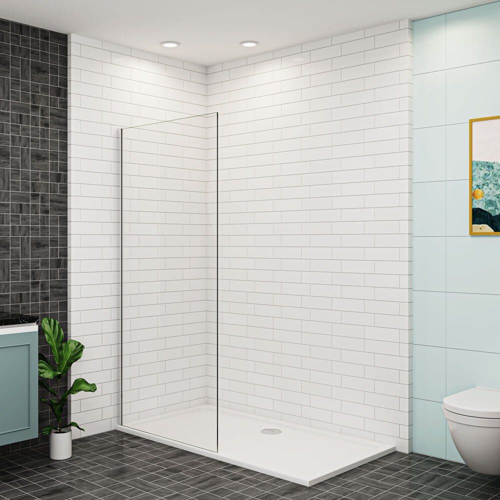 Duschwand 10mm Nano Glas Glaswand Walk in Dusche Duschtrennwand Duschwand