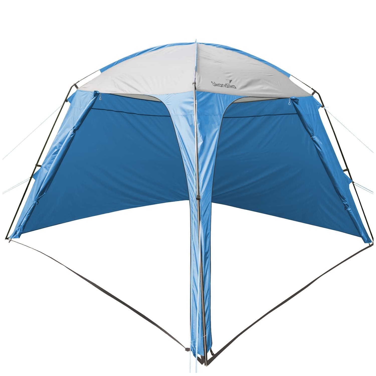 Skandika Pavillon Vorzelt für Camping oder Garten 3 x 3 m, Stehhöhe 2,1 m, integrierte Seitenwände, Sonnenschutz, Gartenzelt, Windschutz, Outdoor