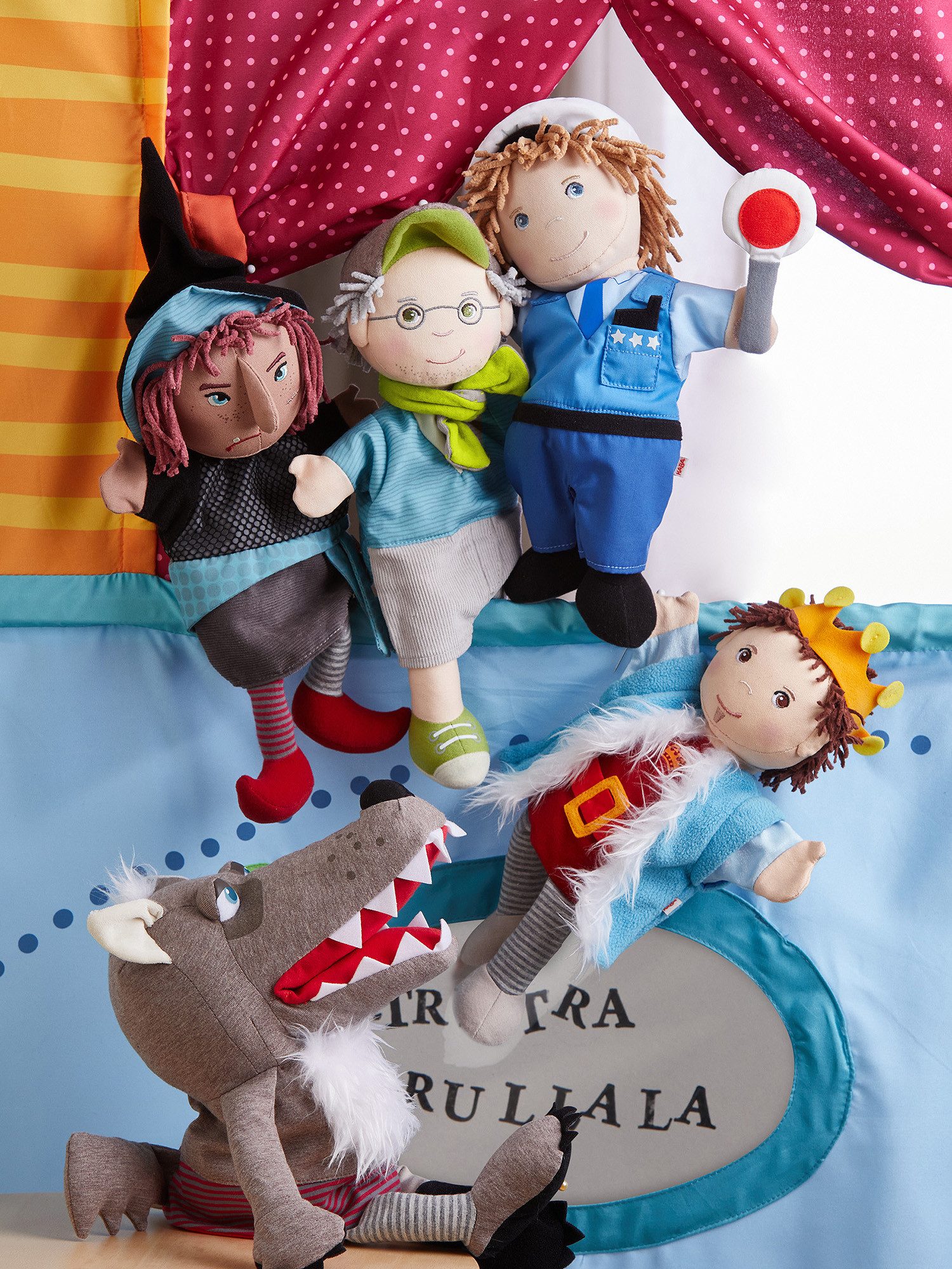 Haba Handpuppe Wolf Grisbert, 37 cm, unisex neutral