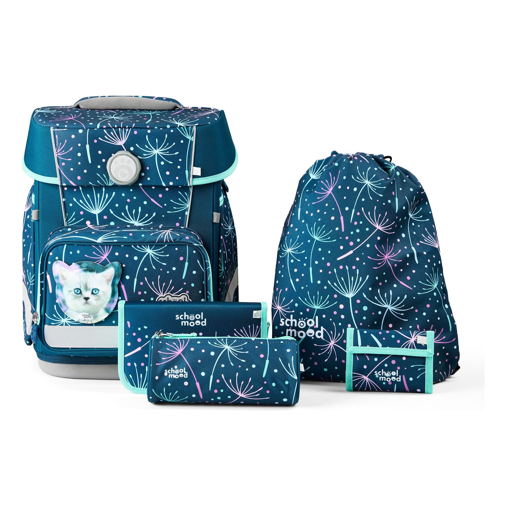 SCHOOL-MOOD® Schulranzen Champion Maxx (6-tlg), Polyester