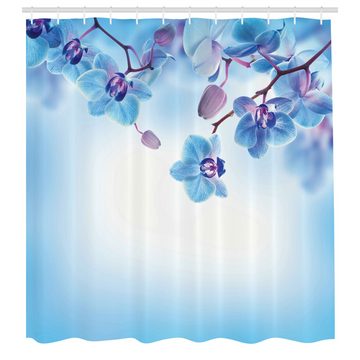 Abakuhaus Duschvorhang Moderner Digitaldruck mit 12 Haken auf Stoff Wasser Resistent Breite 175 cm, Höhe 180 cm, Blume Orchideen Natur