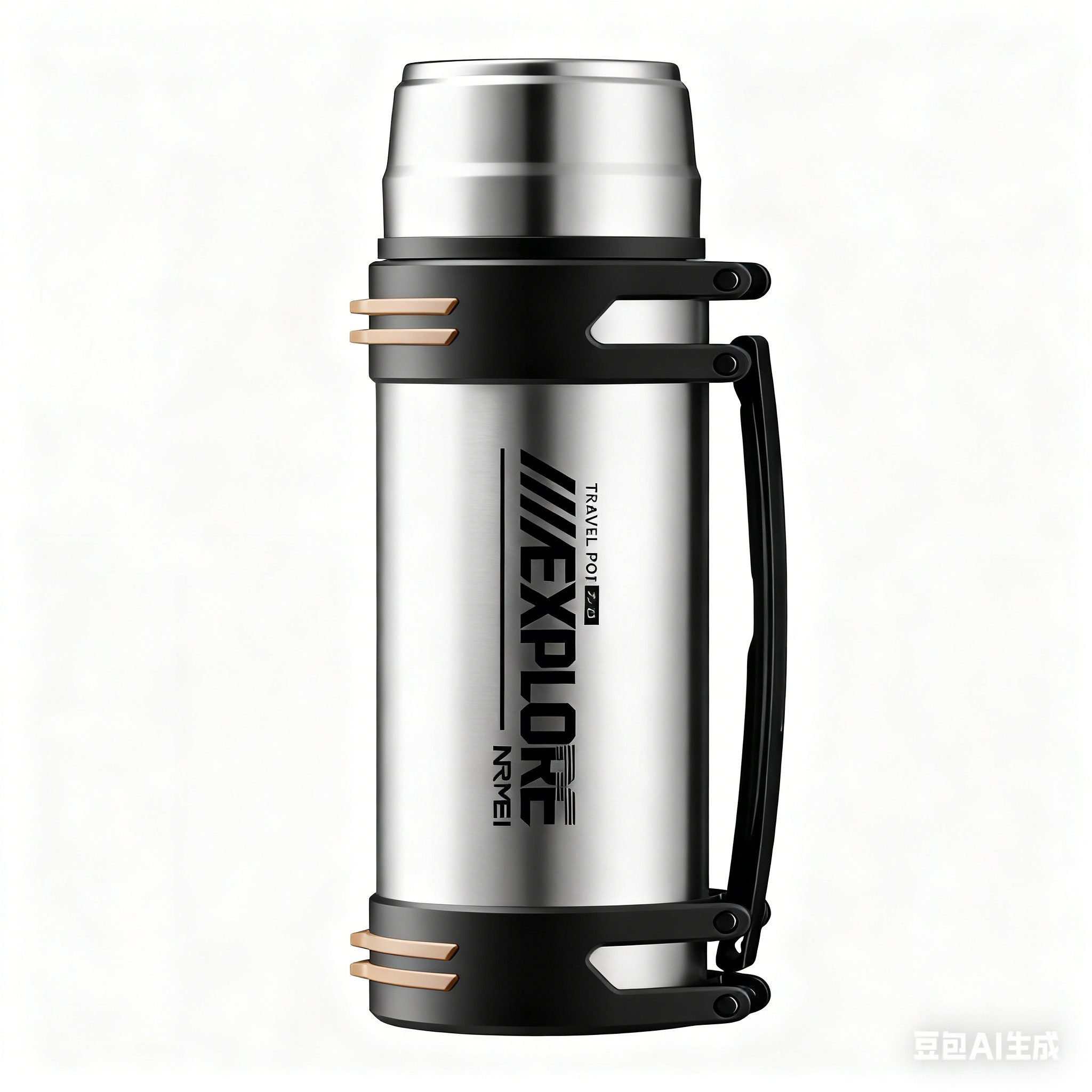 MECO Thermoflasche, Thermosflasche aus Edelstahl 1200 ml mit langer Isolierleistung