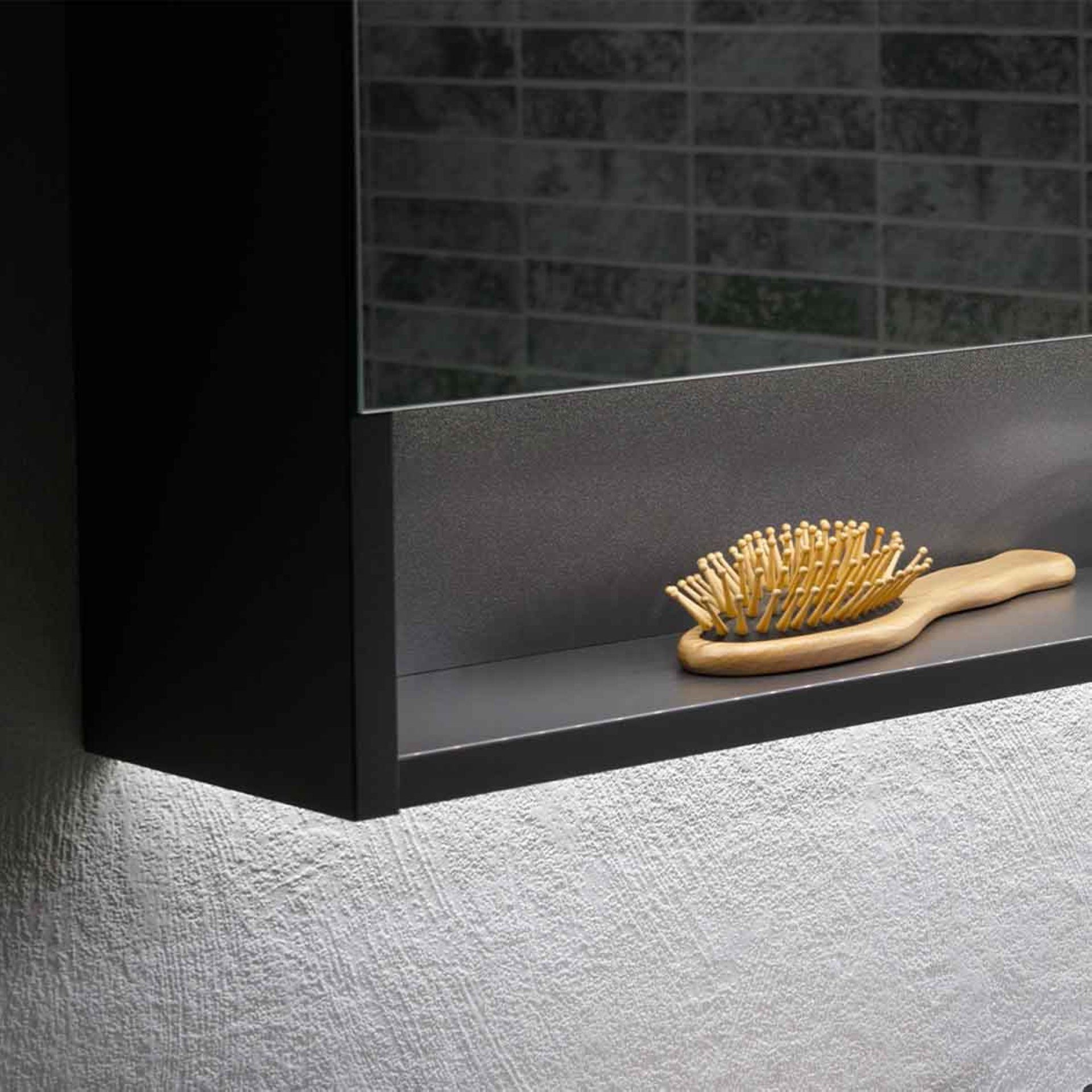 FACKELMANN Badmöbel-Set LUNA Badmöbel Set 5-teilig, 80 cm, Keramik+Spiegelschrank+Hochschrank