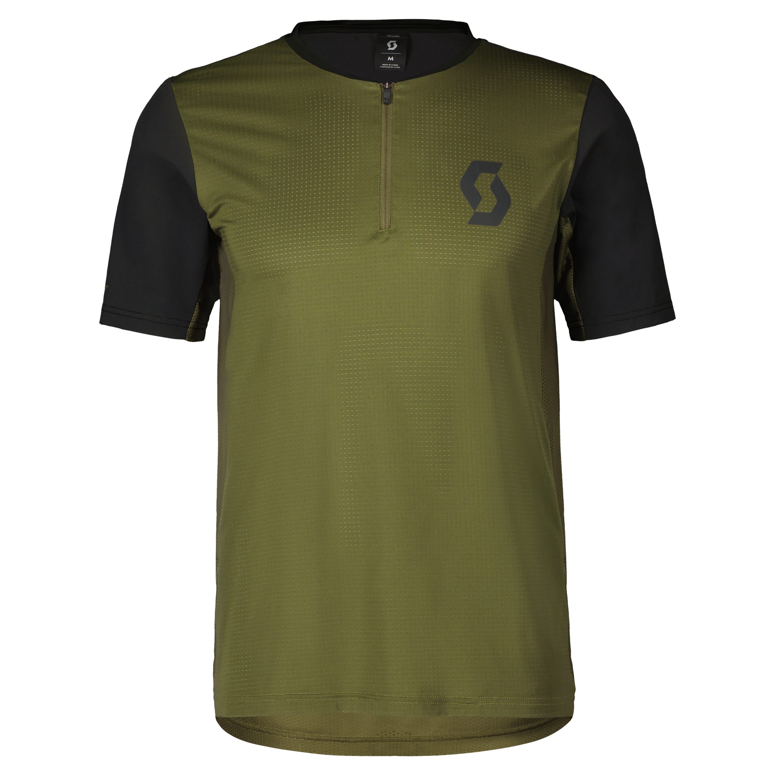 Scott Radtrikot SCO Shirt M's Trail Vertic Zip SS FIR GREEN/BLACK