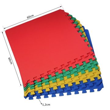 HOMCOM Spielmatte Puzzlematte als 8-teiliges Set