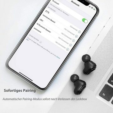 Diida Drahtloses Bluetooth-Sport-Headset,IPX4,mit atmungsaktivem Licht In-Ear-Kopfhörer (SiRi, LED-Power-Display,Sprachsteuerung,niedrige Latenzzeit für Spiele)